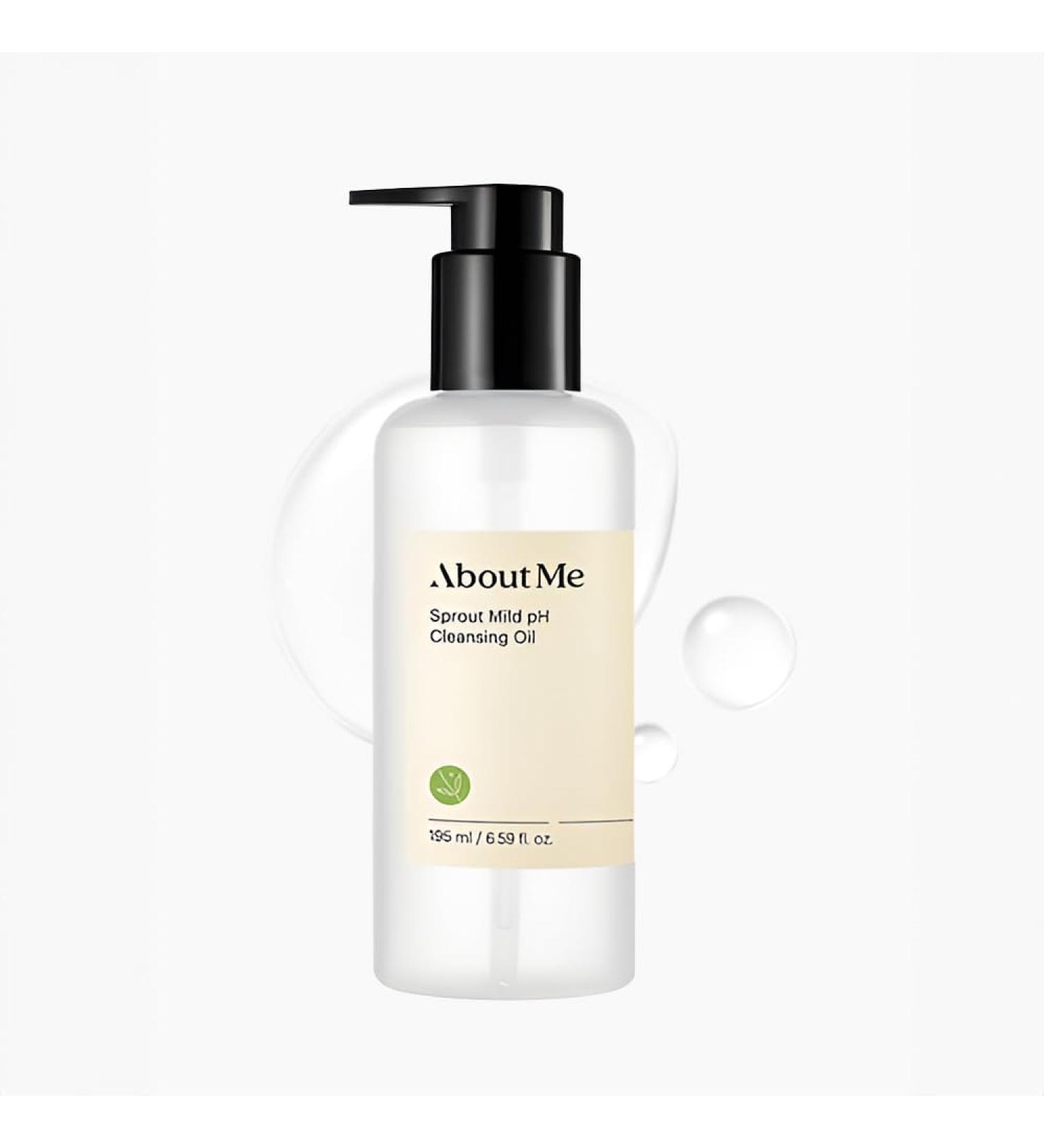 ABOUT ME Sprout Mild pH Cleansing Oil - Gentle pH-Balanced Face Cleanser with Natural Oils (195 ml/6.59 fl oz) - Buy Online on GoSupps.com