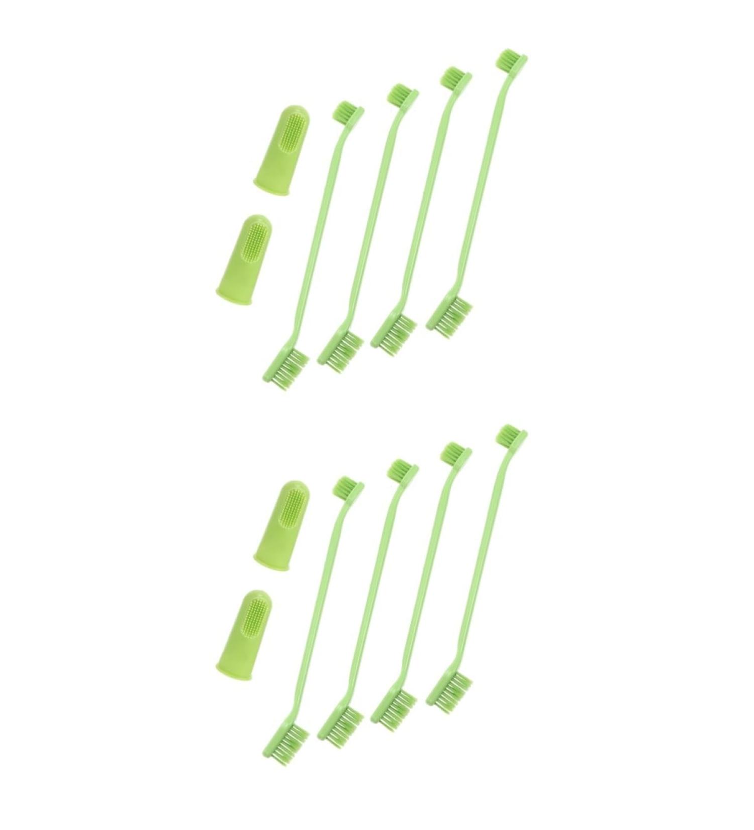 HANABASS 2 Sets Pet Toothbrush Toothbrushes Dog Toothbrush and Toothpaste Dog Toothbrushes Pp Green - Buy Online on GoSupps.com