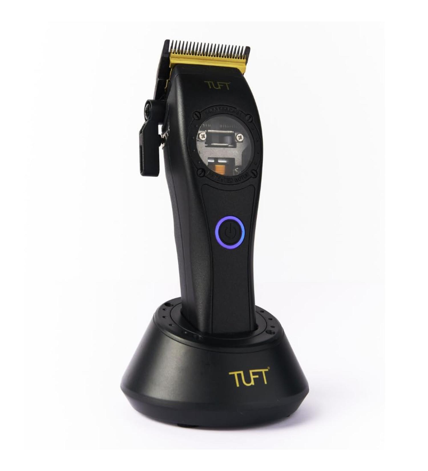 Cordless Hair Clipper by Tuft 9000-13000 RPM Motor 45mm Carbon Blade 6 Combs 120 Min Runtime - Buy Online on GoSupps.com