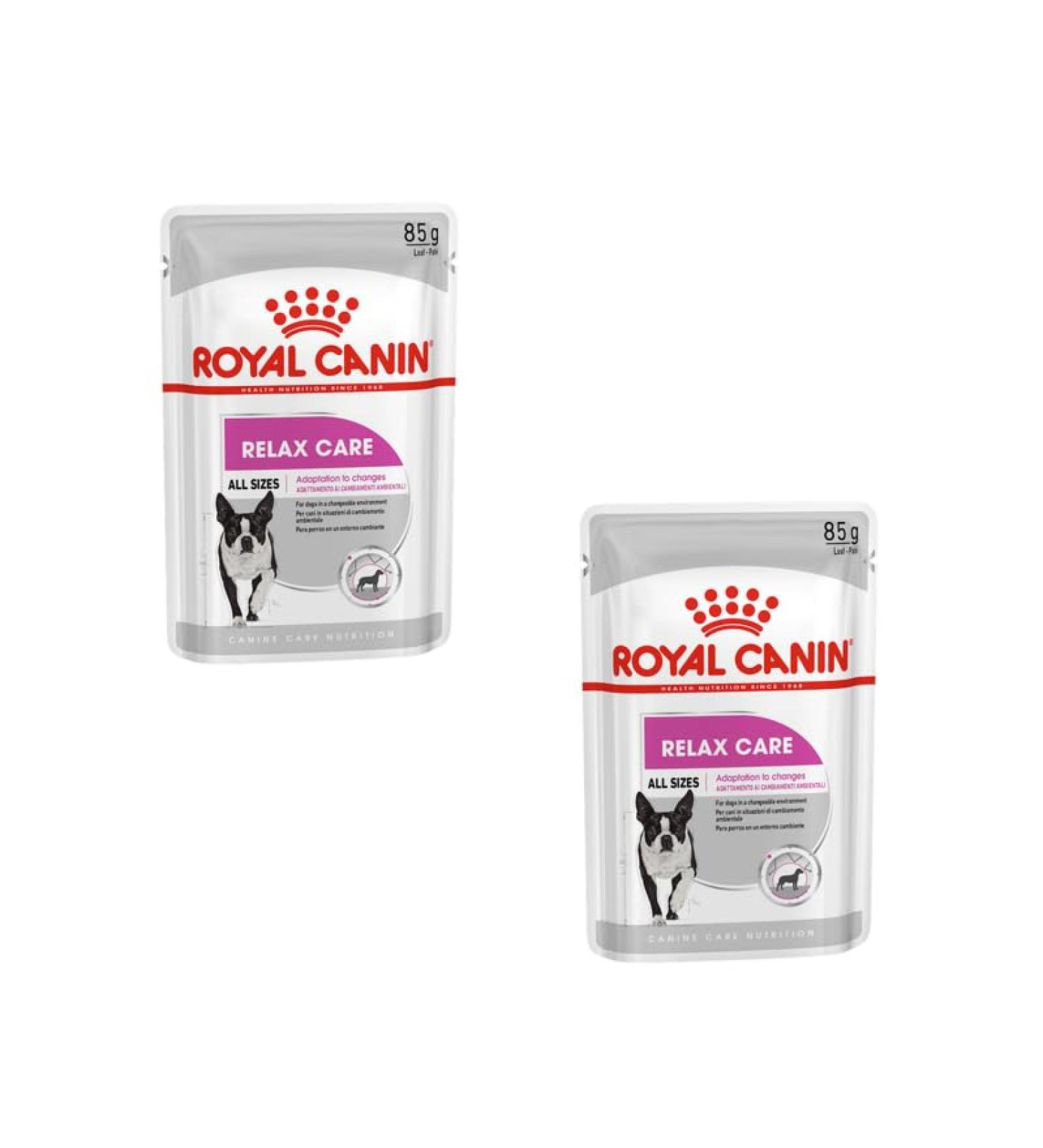 Royal Canin Relax Care Mousse | Double Pack | 2 x 12 x 85 g | Whole Food For Adult Dogs | For Dogs from 10 Months of Age Who Live in A Restless Environment - Buy Online on GoSupps.com