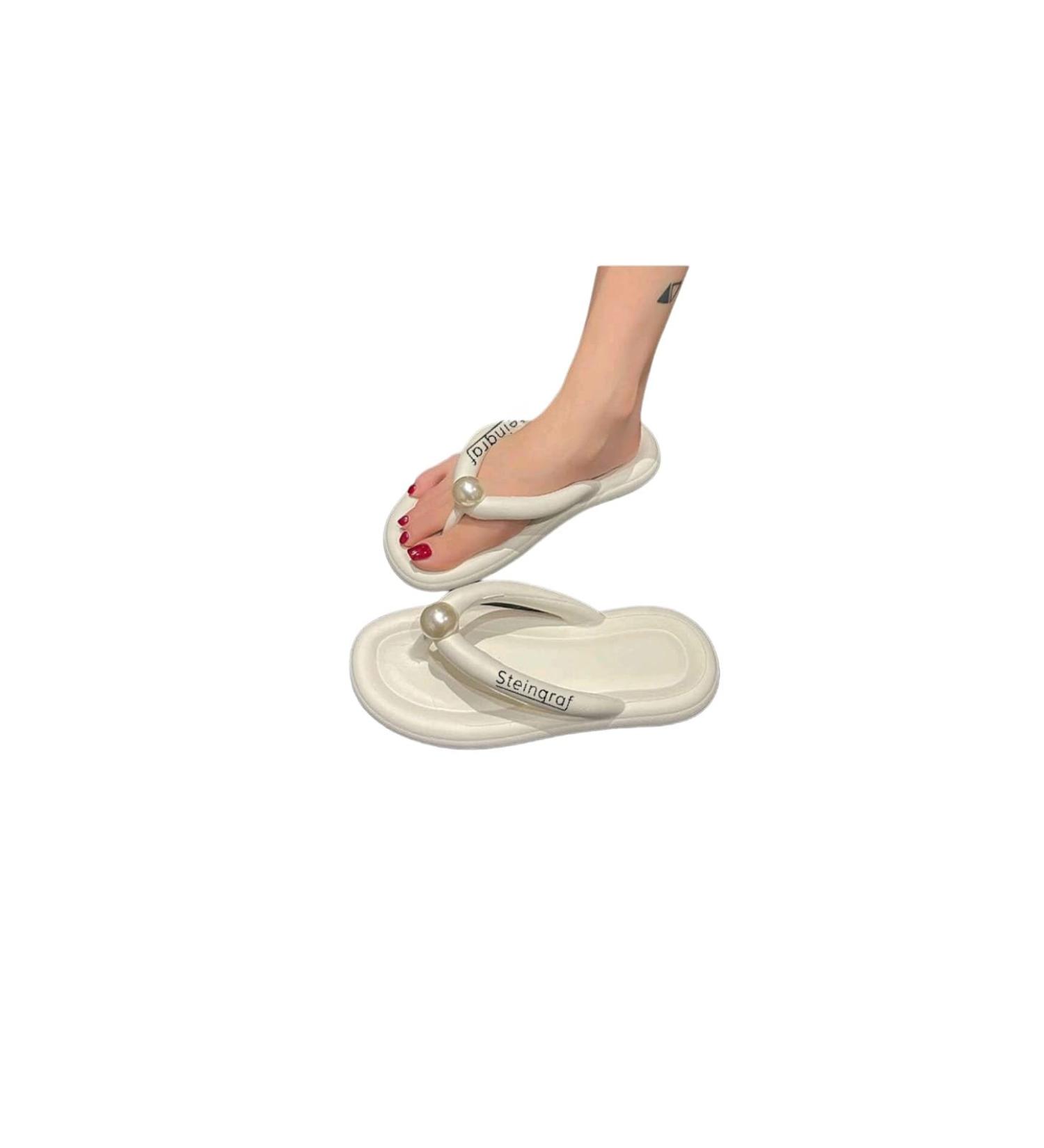 Steingraf Original Cloud Shoes - Super Soft Flip-Flops & Slippers for Garden Office & Sauna - Size 38-39 - Pearl White - Buy Online on GoSupps.com