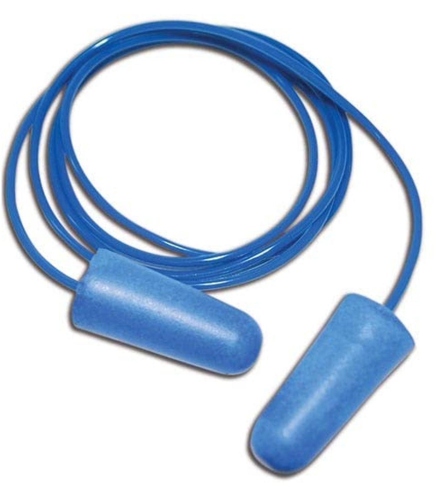 MAGID IHP532C E2 Disposable Metal-Detectable Foam Corded Earplugs OSFA Blue One Size Fits All (Pack of 200)
