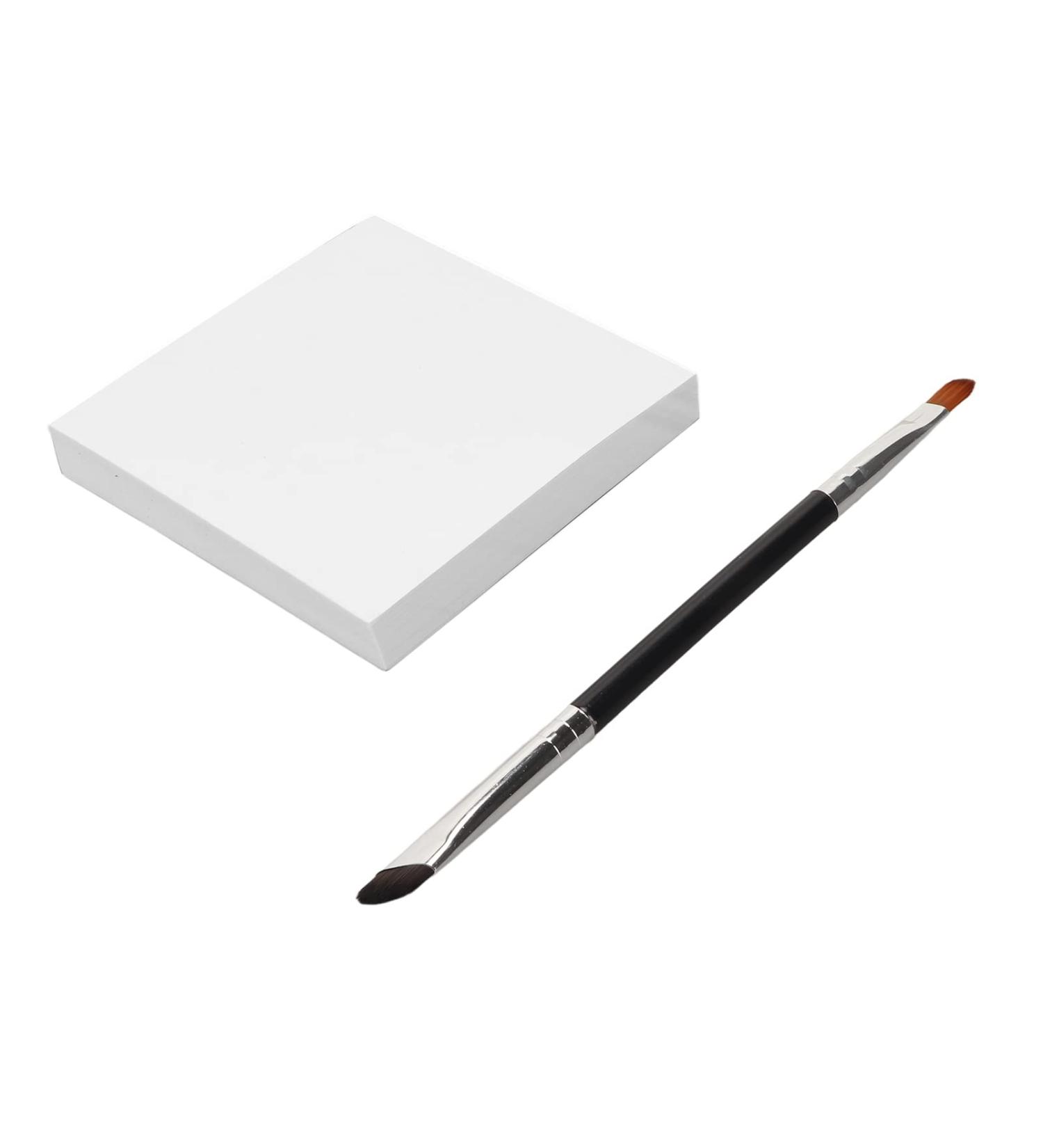 50 Sheets Waterproof Nail Mixing Paper with Brush - Disposable Nail Art Mixing for Polish - Medium Size - Buy Online on GoSupps.com