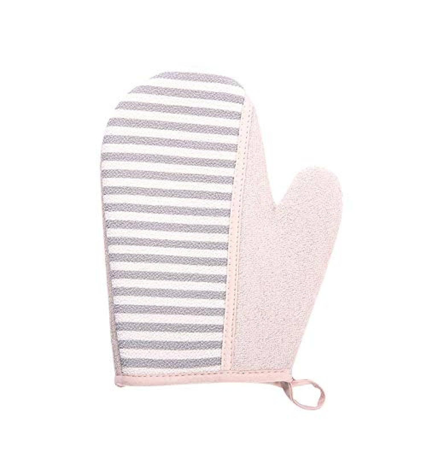 Natural Exfoliating Washcloth & Shower Gloves | Spa Scrubber for Skin Health | Soft Back Strap Bath Towel & Massage Sponge - Color F - Buy Online on GoSupps.com