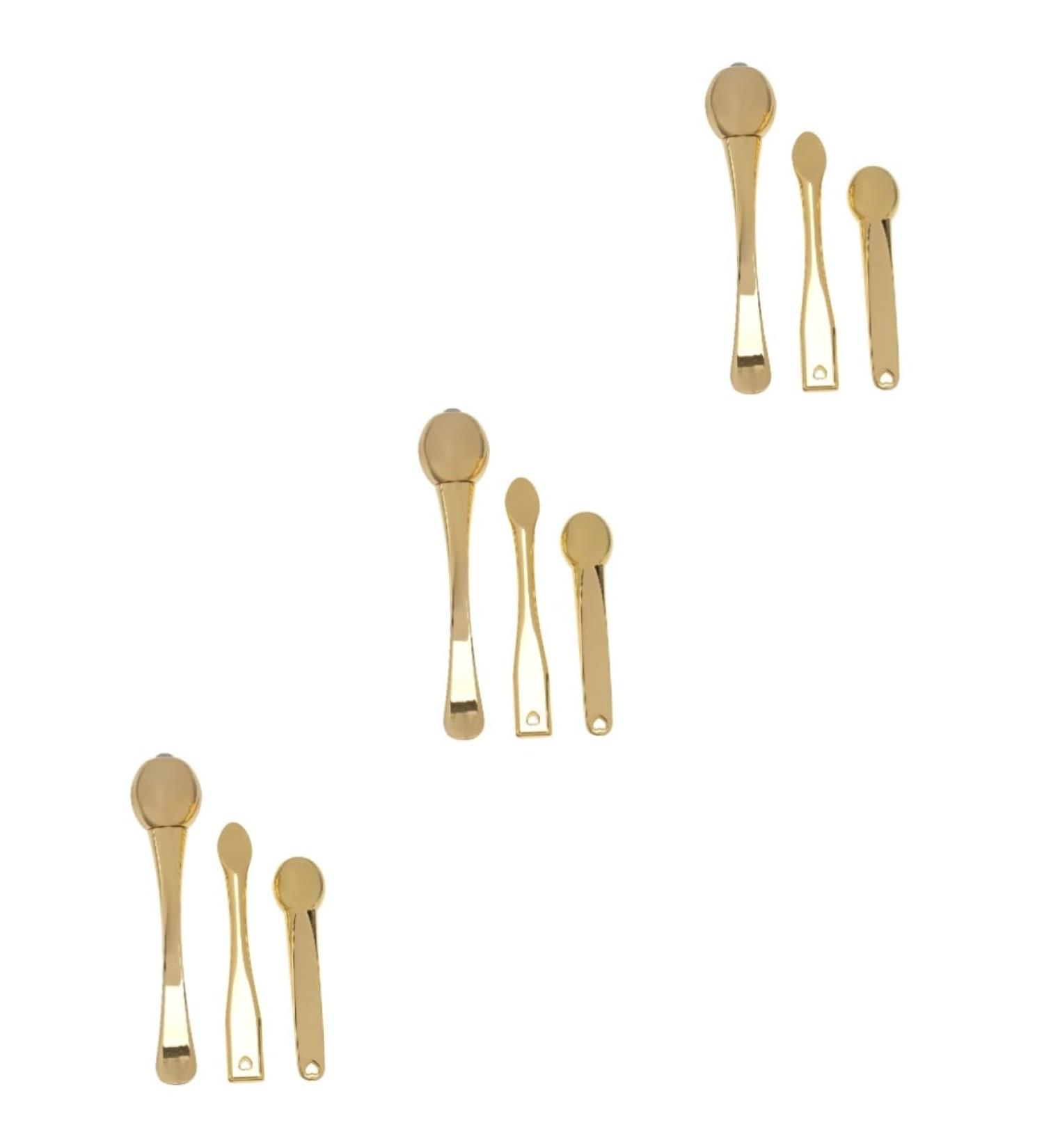 Healvian 9pi ces Outils De Massage Pour Yeux Zinc Alliage Spatule De Cr me Pour Yeux Visage Accessoire Cosm tique Pour liminer Les Rides s 7.5x1cmx3pcs Comme Indiqu x3pcs - Buy Online on GoSupps.com