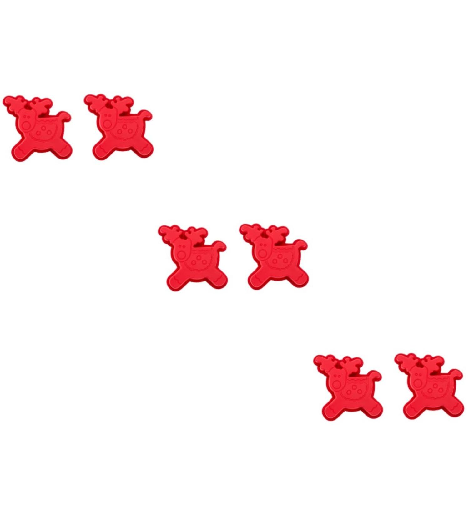 MAGICLULU 6 Pcs Baking Mold Silicone Candy Mold Candy Gummies Silicone Cake Mold Xmas Baking Xmas Silicone Gum Paste Molds Christmas Fondant Silica Gel Dessert Child Household - Buy Online on GoSupps.com