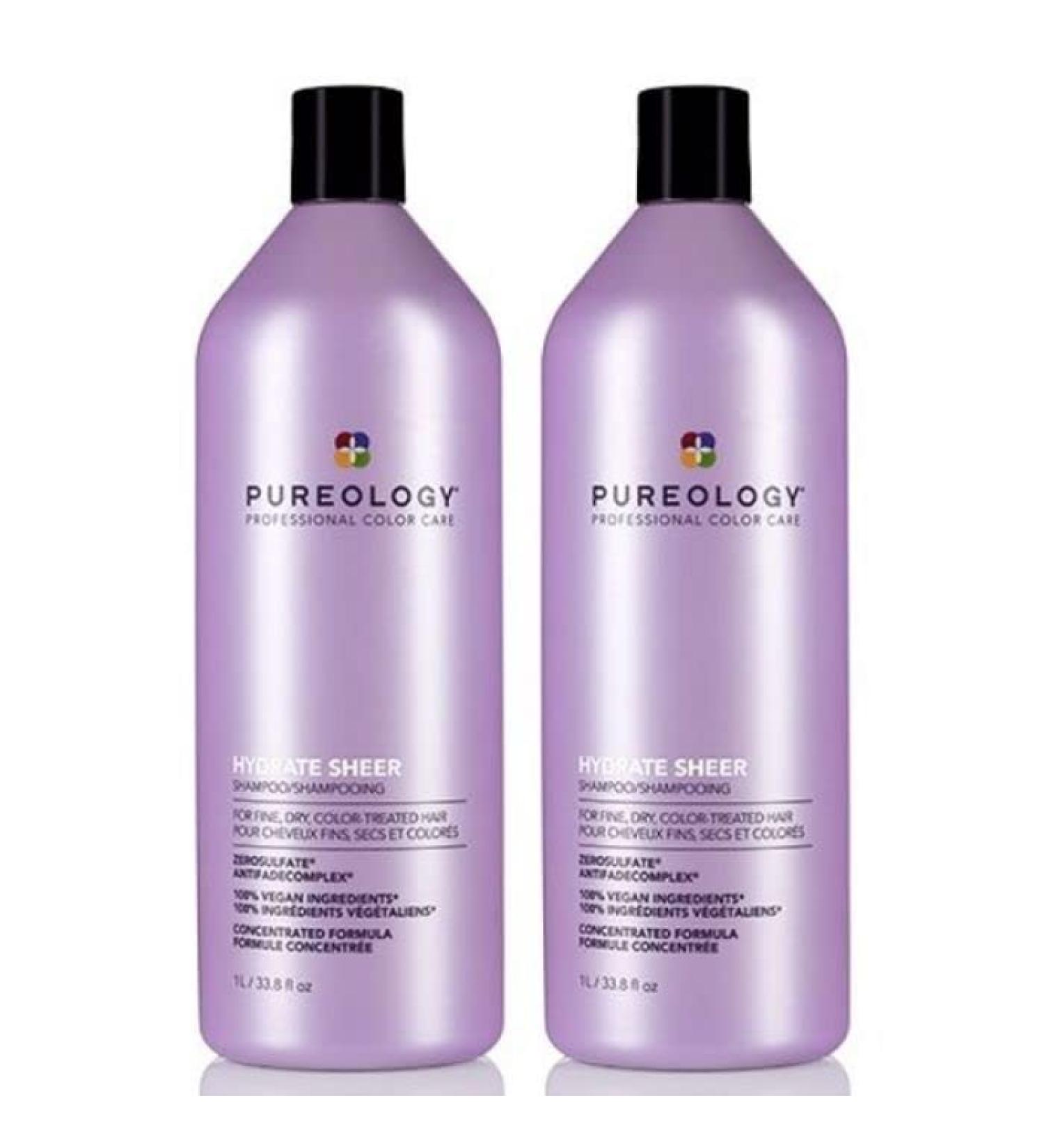 Pureology Hydrate Sheer Double Shampoo 1000 ml - Buy Online on GoSupps.com