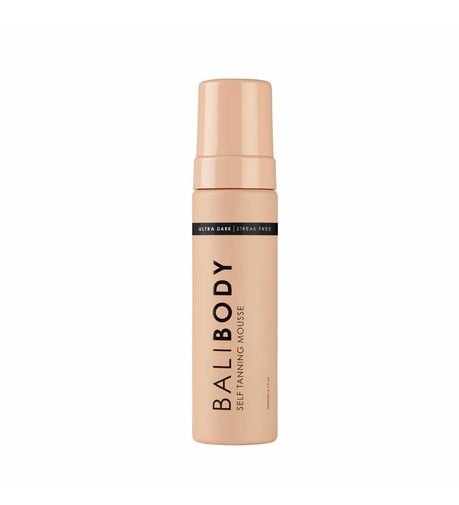 Bali Body Self-Tanning Mousse Ultra Dark | Streak-Free Green Tinted Self-Tanner | 100% Vegan Cruelty Free Australian Made | Deep Bronzed for All Skin Types - 200ml - Buy Online on GoSupps.com