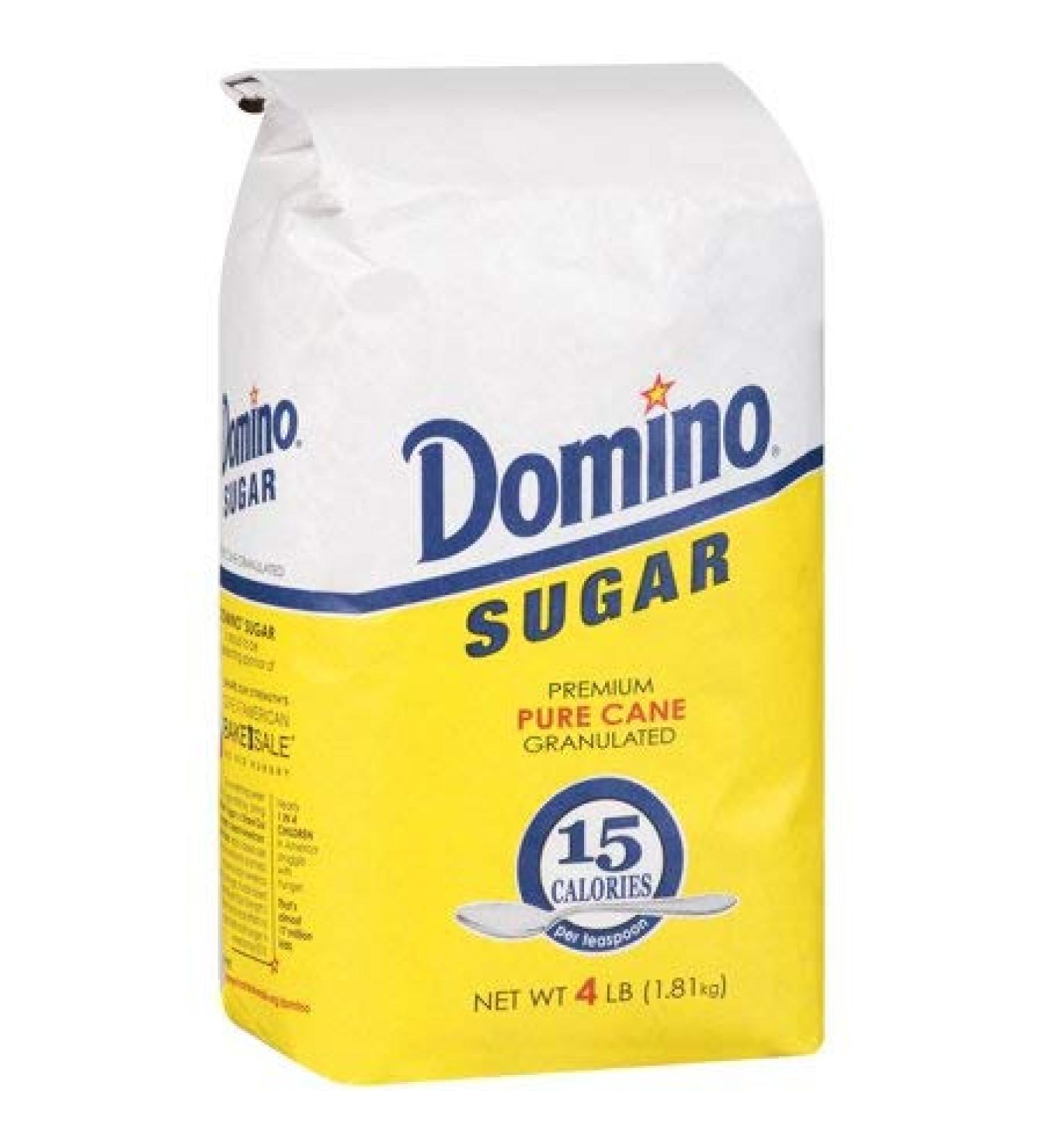 Domino: Pure Cane Granulated Sugar, 4 Lb (2 pack)