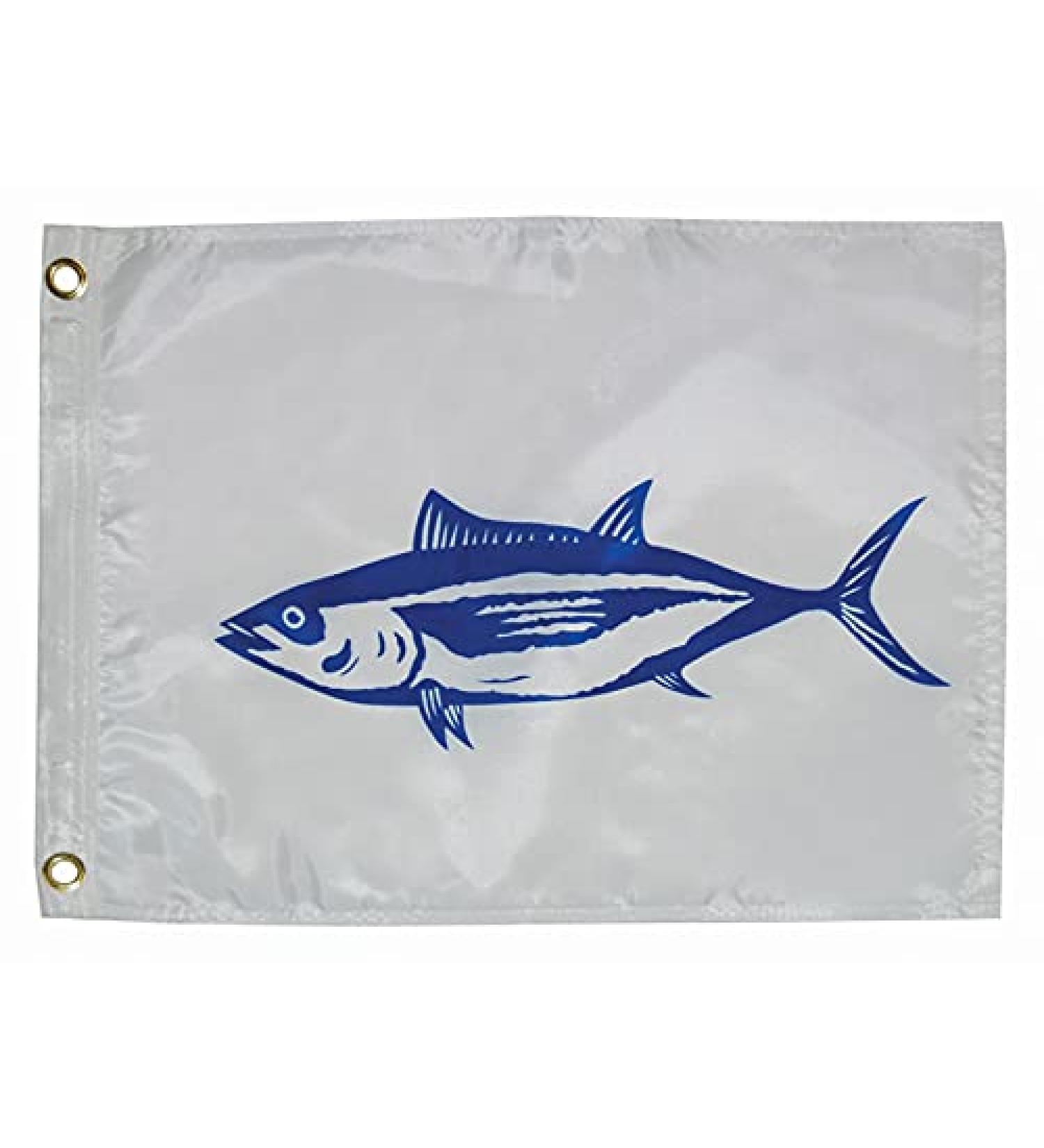 Tayor Made Products 3118, Fish Flag, Nylon, 12 inch x 18 inch, Tuna