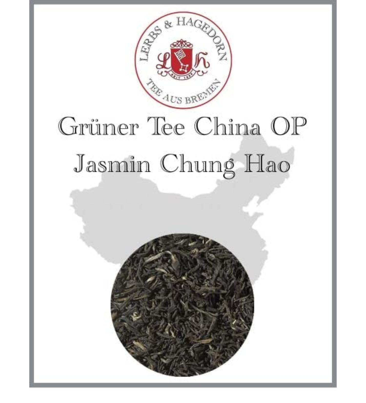  Lerbs & Hagedorn Lerbs & Hagedorn China OP Jasmine Chung Hao Green Tea | Delicate and floral jasmine aroma 1 kg (approximately 81 liters) Orange Pekoe - Buy Online on GoSupps.com