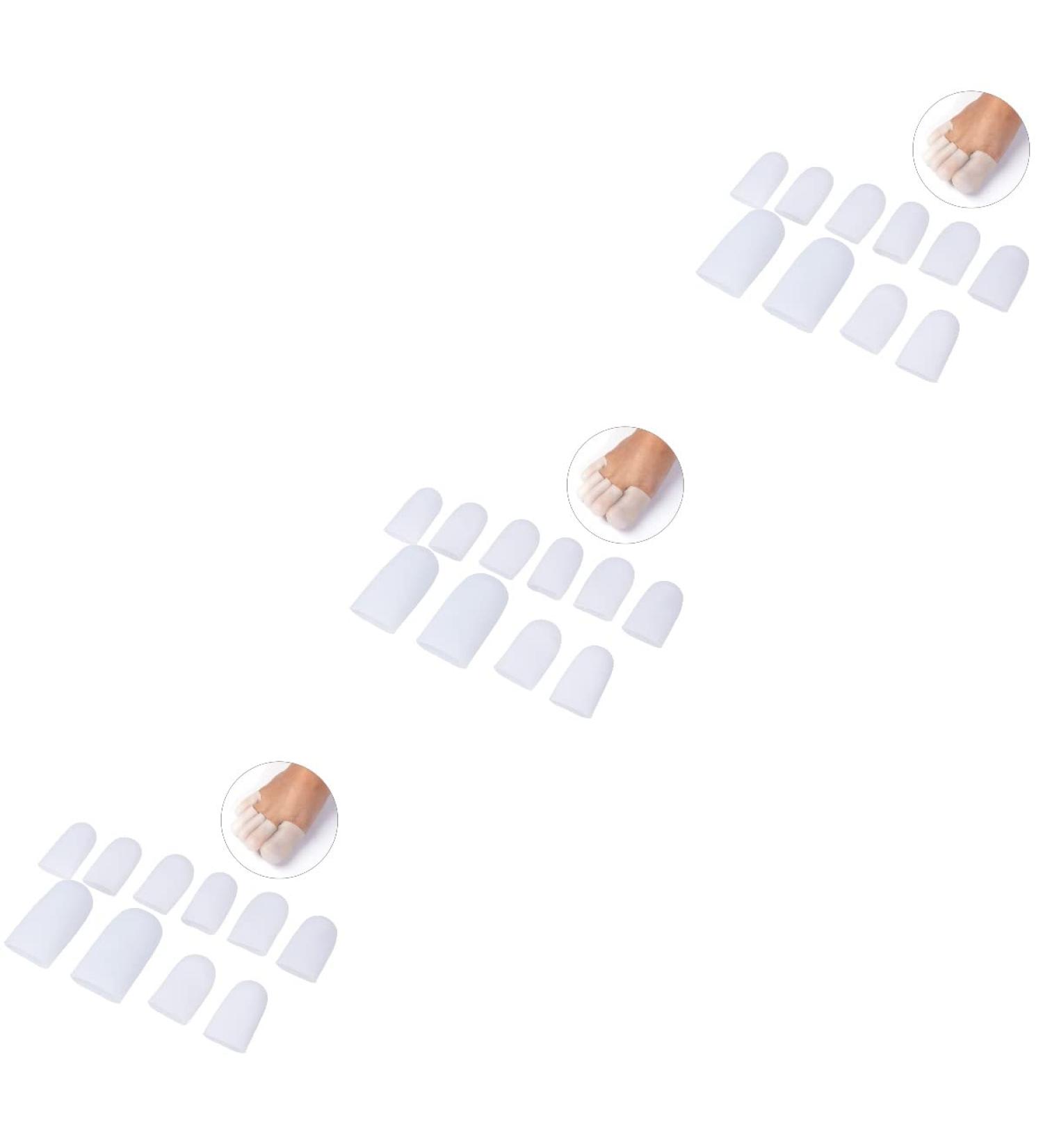 FOMIYES 15 Pairs Gel Toe Caps - Callus & Blister Silicone Protectors for Women/Men - Buy Online on GoSupps.com