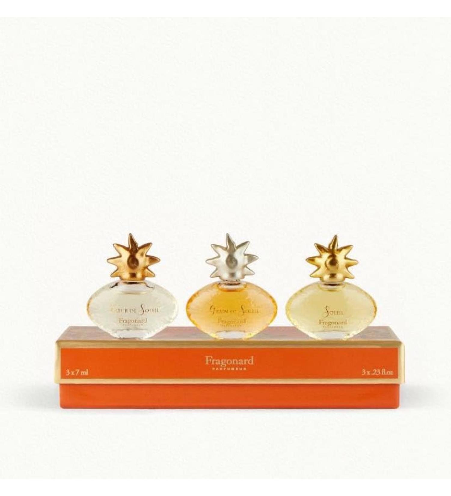 Fragonard Parfumeur Miniatures Soleil collection - Set of 3 Eaux de Parfum