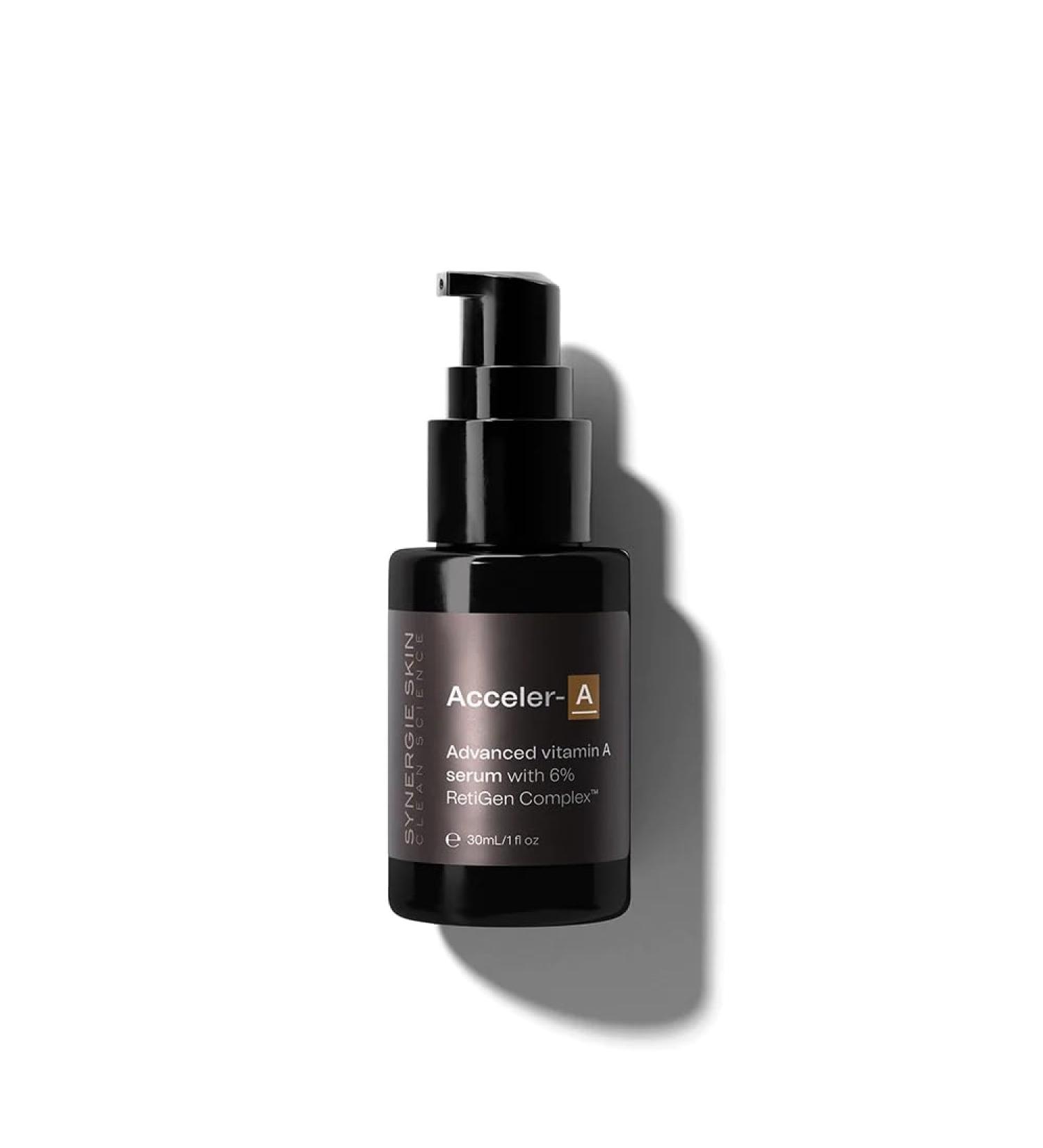 Synergie Skin Acceler-A Anti-Aging Serum | Retinol for Face & Neck | Reduce Wrinkles Australian Made - Buy Online on GoSupps.com