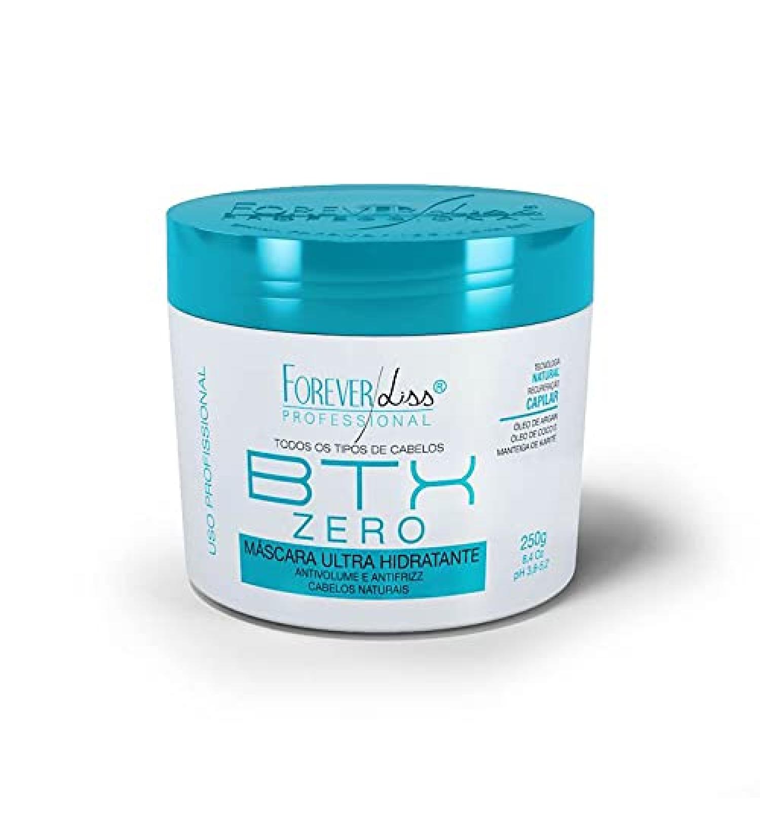 Forever Liss - Linha Btx Zero - Mascara Ultra Hidratante 250 Gr - (Btx Zero Collection - Ultra Moisturizing Mask Net 8.81 Oz)