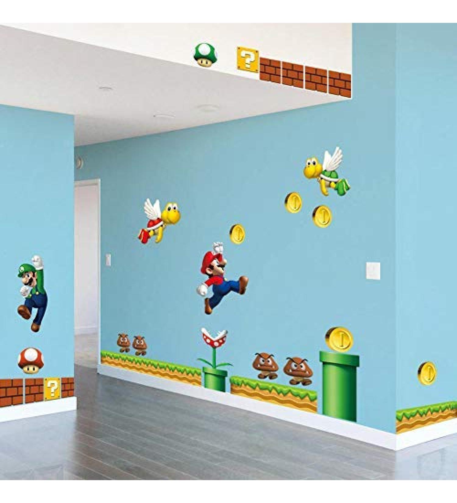 Super Mario Kids Room Wall Sticker - Fun and Colorful Bedroom Decor - Buy Online on GoSupps.com