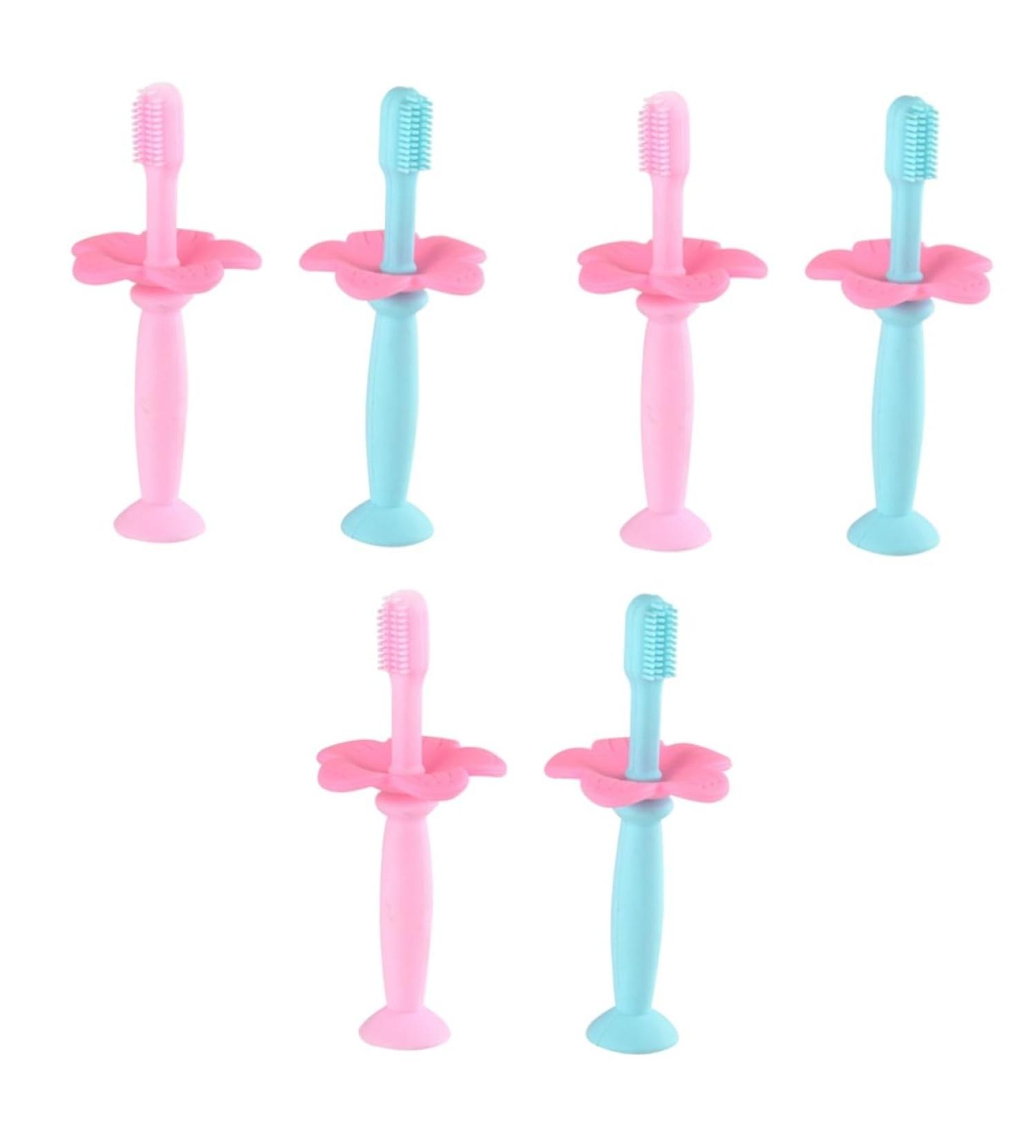 Fomiyes 6 STK Baby Training Toothbrush Fingerbrush - Travel-Friendly Oral Care for Kids - Buy Online on GoSupps.com