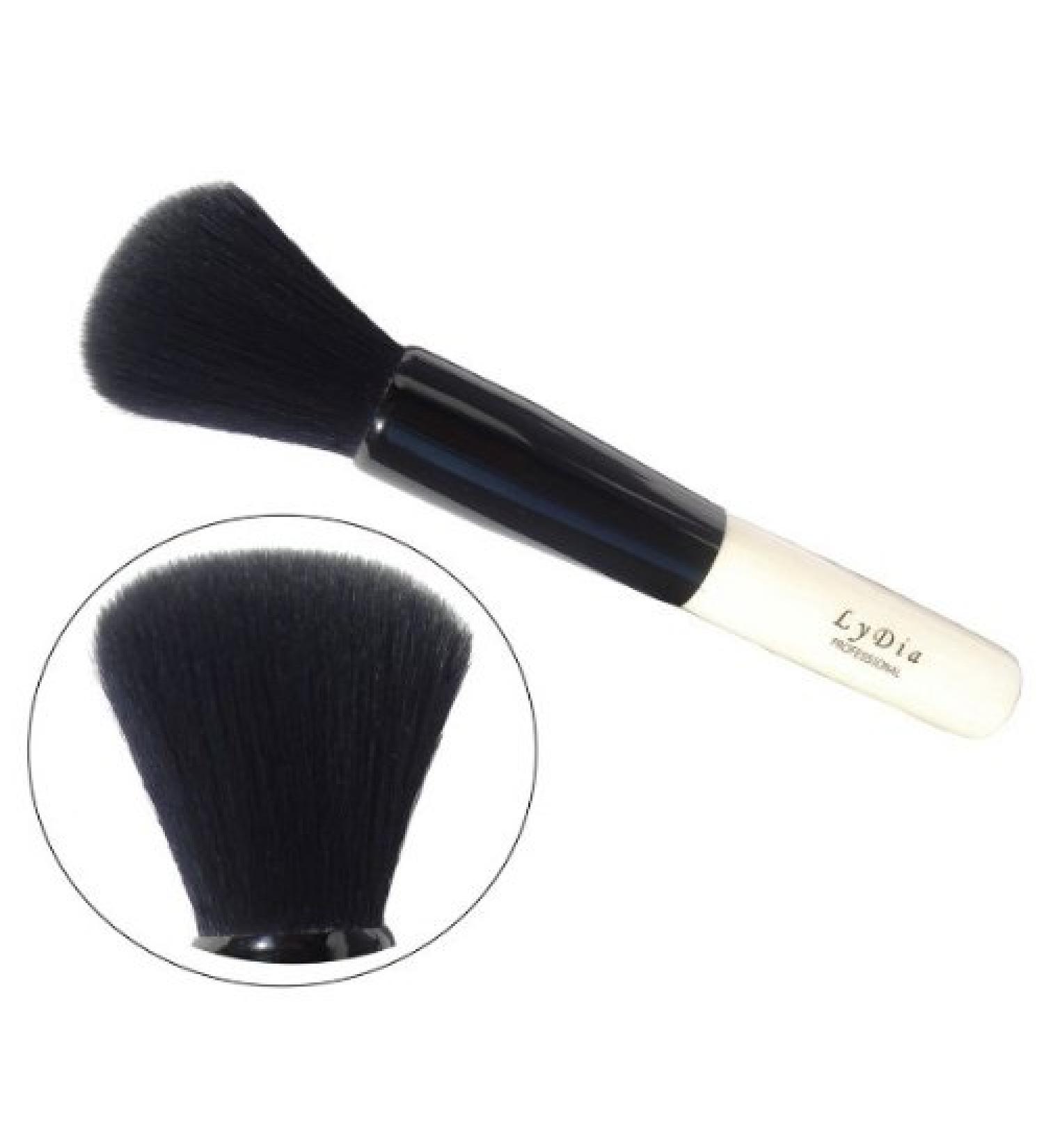 LyDia professional black wooden handle face loose powder blusher bronzer cosmetic makeup brush