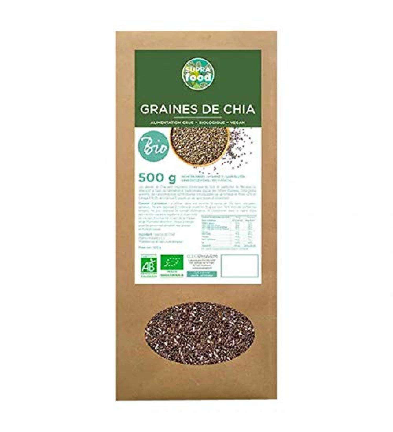 Exopharm Supra Food Organic Chia Seeds 500g