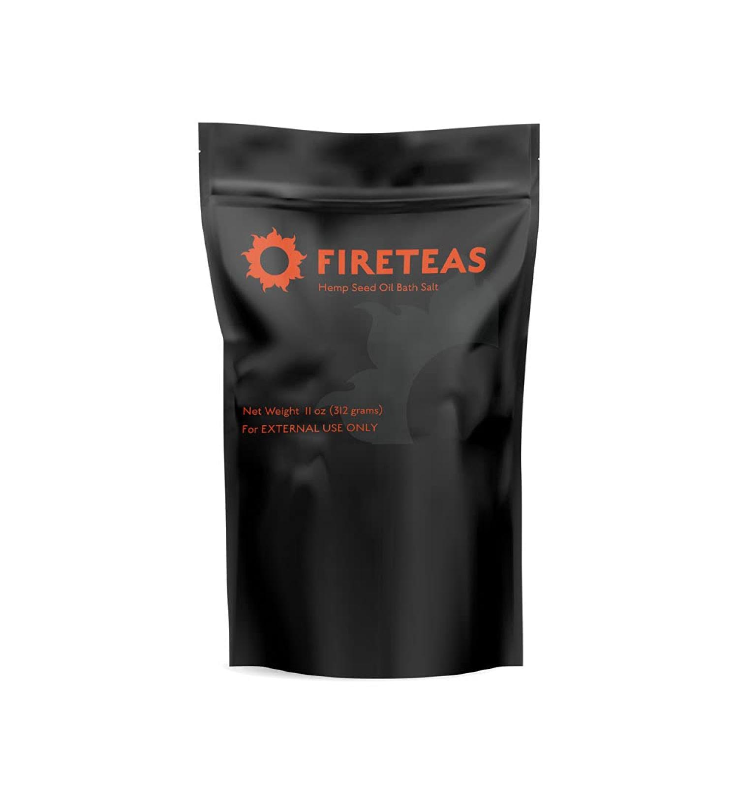 FIRETEAS Hemp Seed Oil Bath Therapy with Sea Salt, Lavender, Sweet Orange & Lemon Essential Oils - Relaxing, Tranquil, Pain Relief - Made in the USA - Buy Online on GoSupps.com