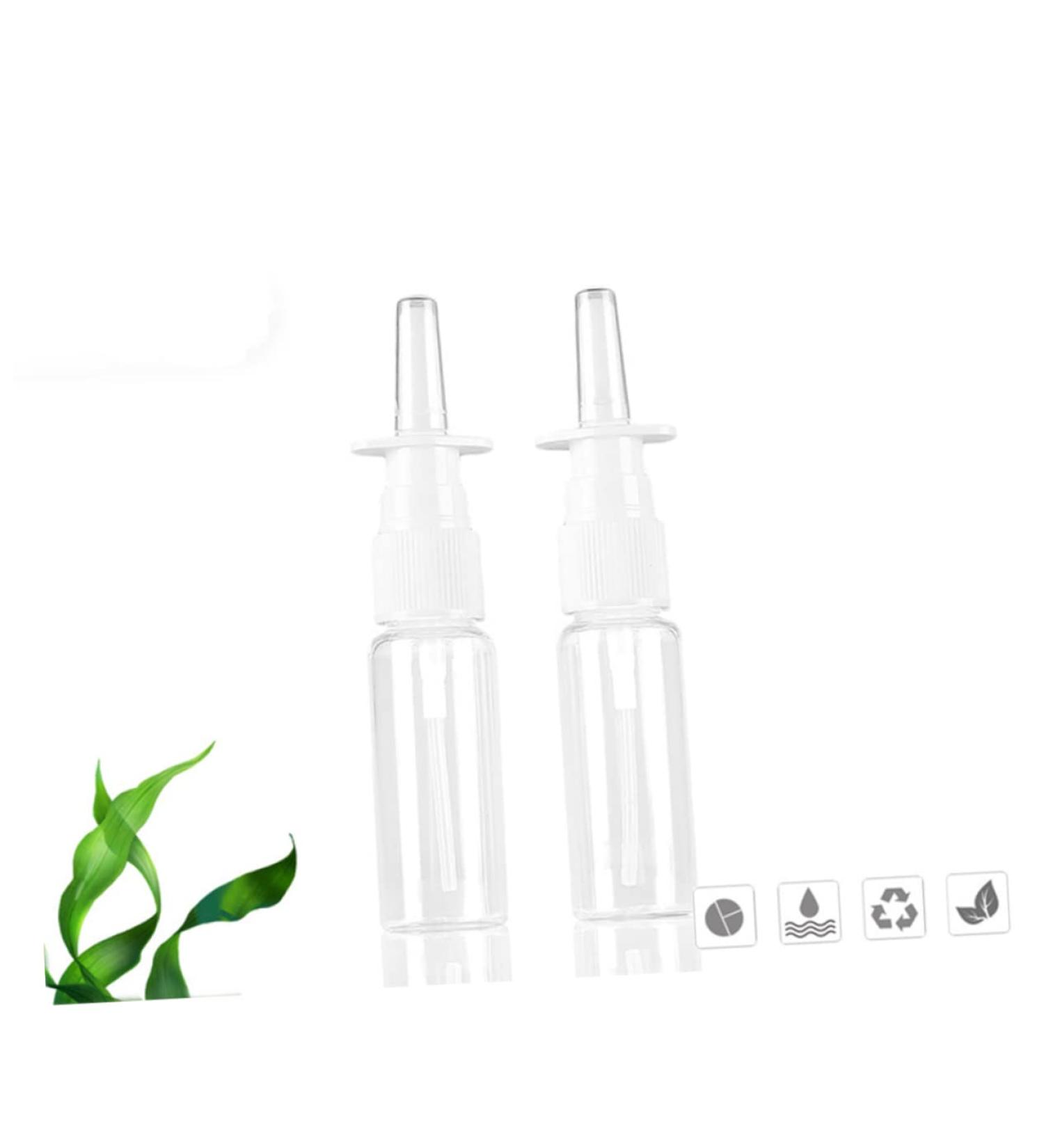 FRCOLOR 10pcs Empty Nasal Spray Bottles - Travel Containers for Lotion, Essential Oils, and More - 13x2.5cm Transparent - Buy Online on GoSupps.com