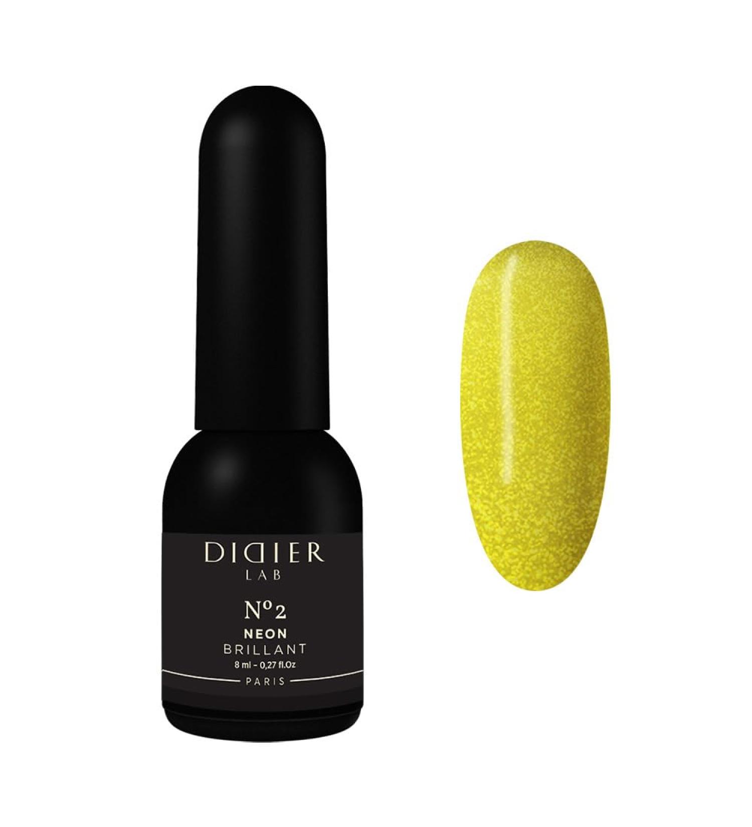 Didier Lab - Premium UV Gel Nail Polish - Brillant Neon No2- Gel Nail Varnish - Nail Art - Long-Lasting High Gloss Wear - Gel Nail Polish - Gel Nails - Glitter Gel Nail Polish - Rich Pigment - 8ml - Buy Online on GoSupps.com