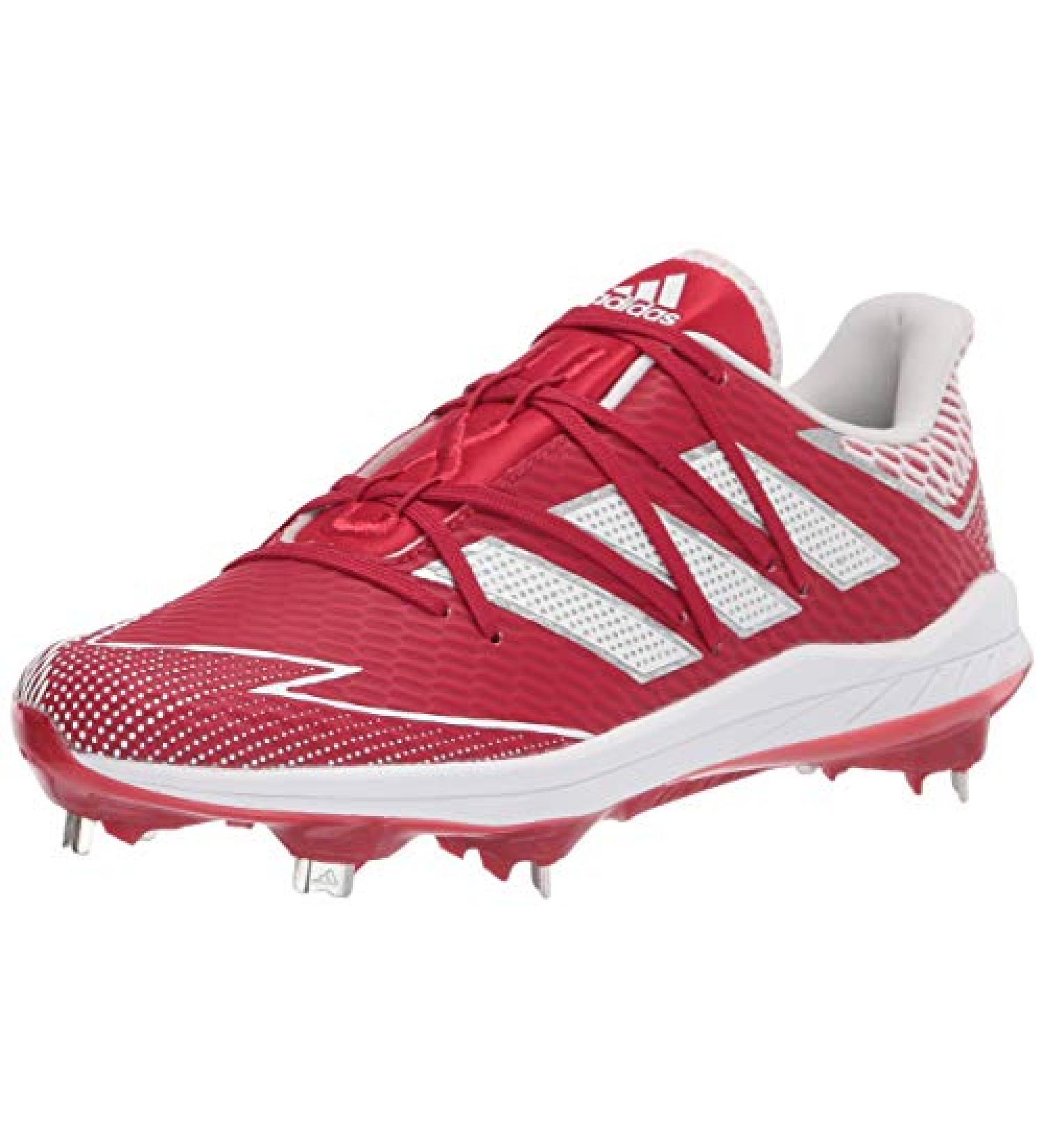 adidas Men's Fv9398 Baseball Shoe 8.5 - Power Red/White - Lightweight and Durable - Buy Online on GoSupps.com