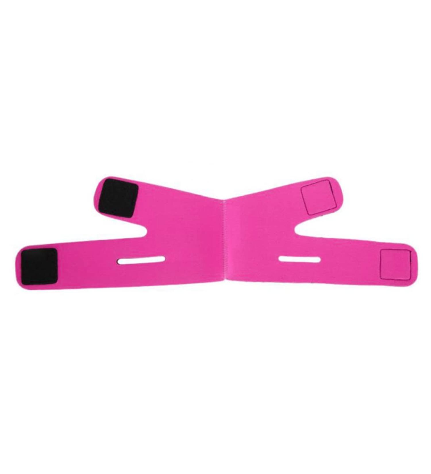 Face Slimming Strap & Mask - Double Chin Reducer for Women | Thin Neck Facelift | Rose Red - Buy Online on GoSupps.com
