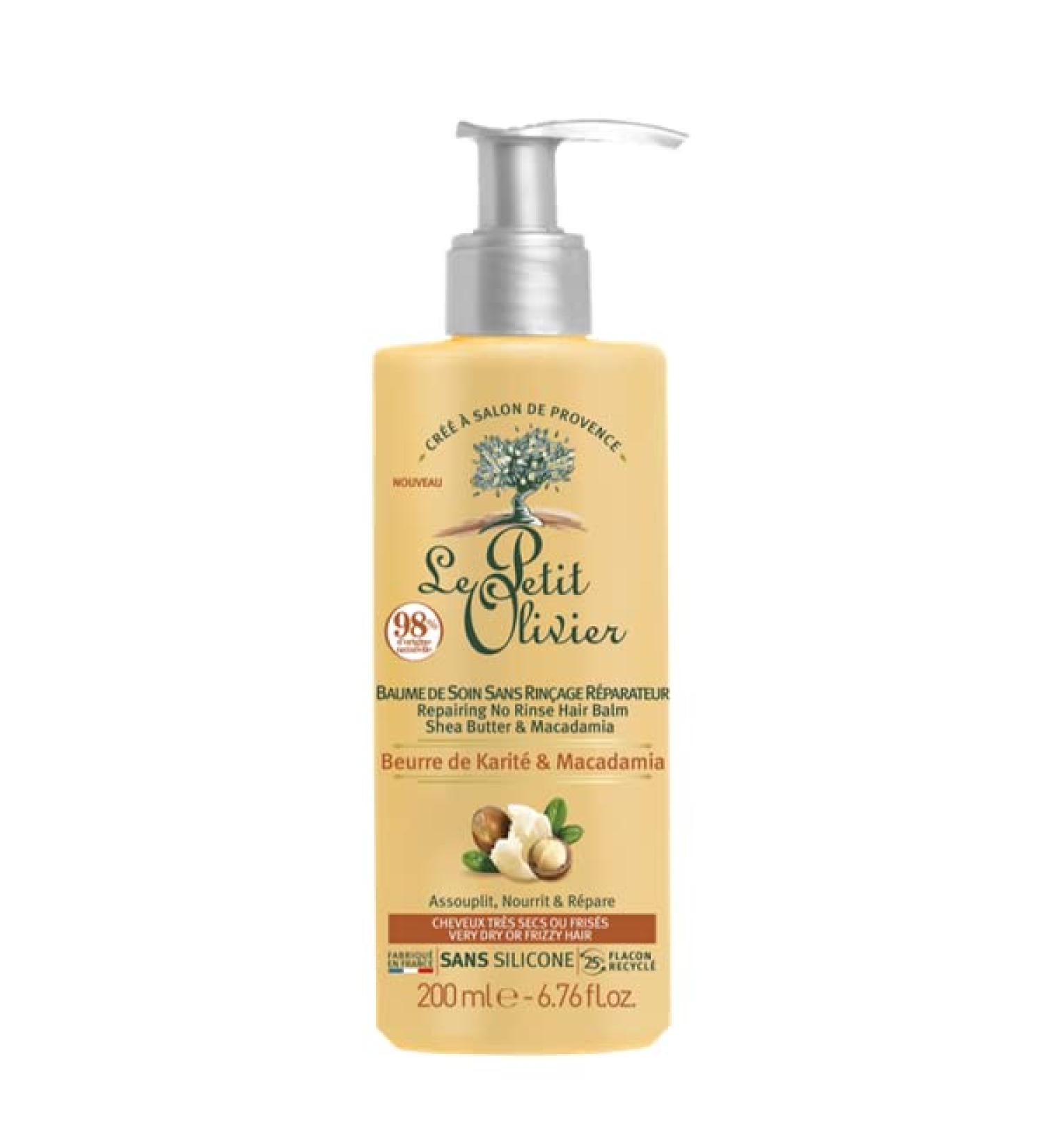 Little Olive Tree Le Petit Olivier Shea Butter & Macadamia 200 ml norinse cream for dry and damaged hair - Buy Online on GoSupps.com