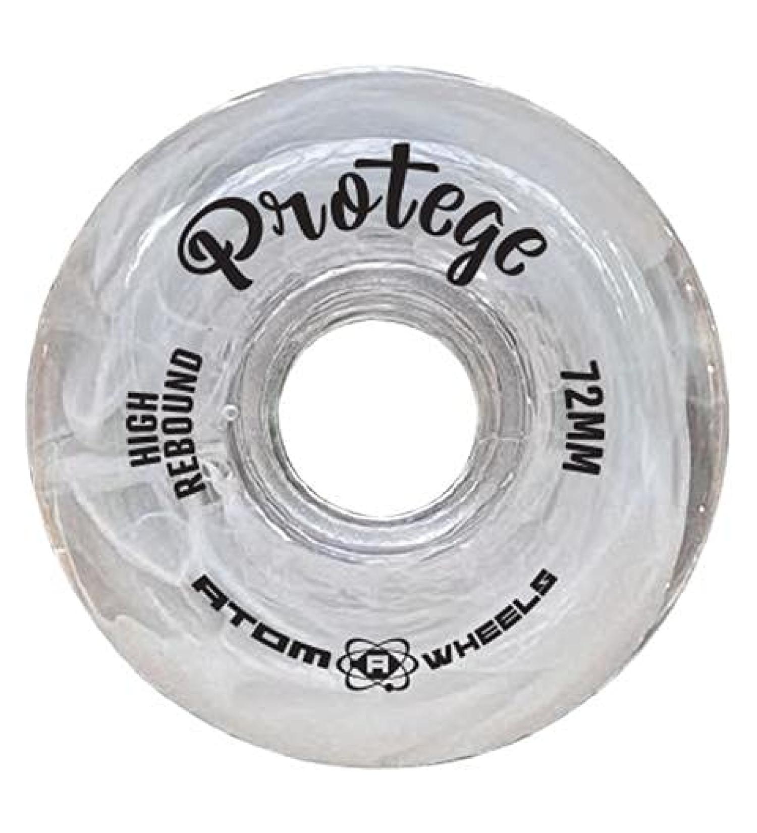 Jackson Ultima Atom Protege High Rebound Inline Figure Roller Wheels White 6-Pack Wheels - 68mm