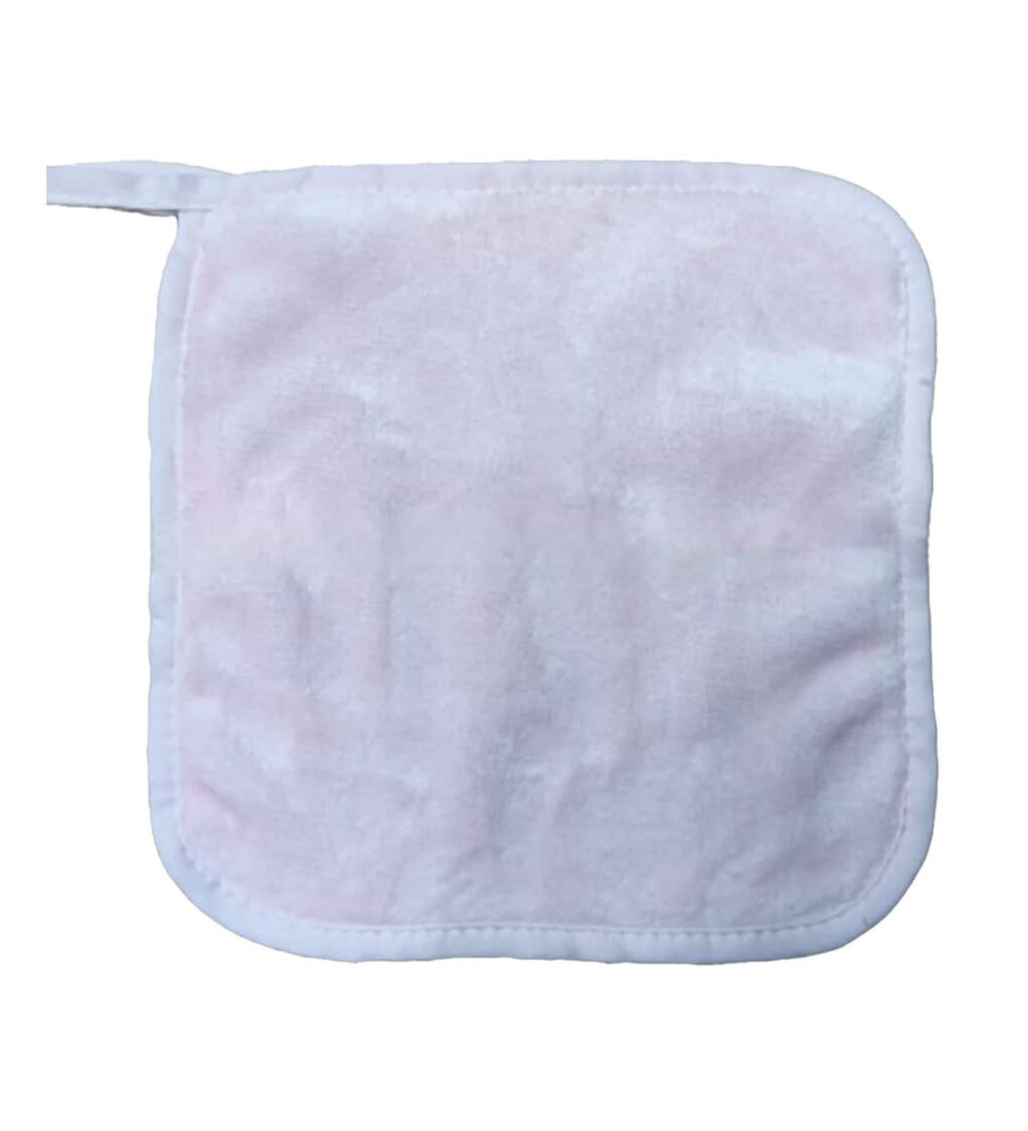 dijiusidy 10 Pieces Polyester Face Cleaning Cloth Washable Replacement Solid Color Hanging Ladies Makeup Remover Accessories Pink - Buy Online on GoSupps.com