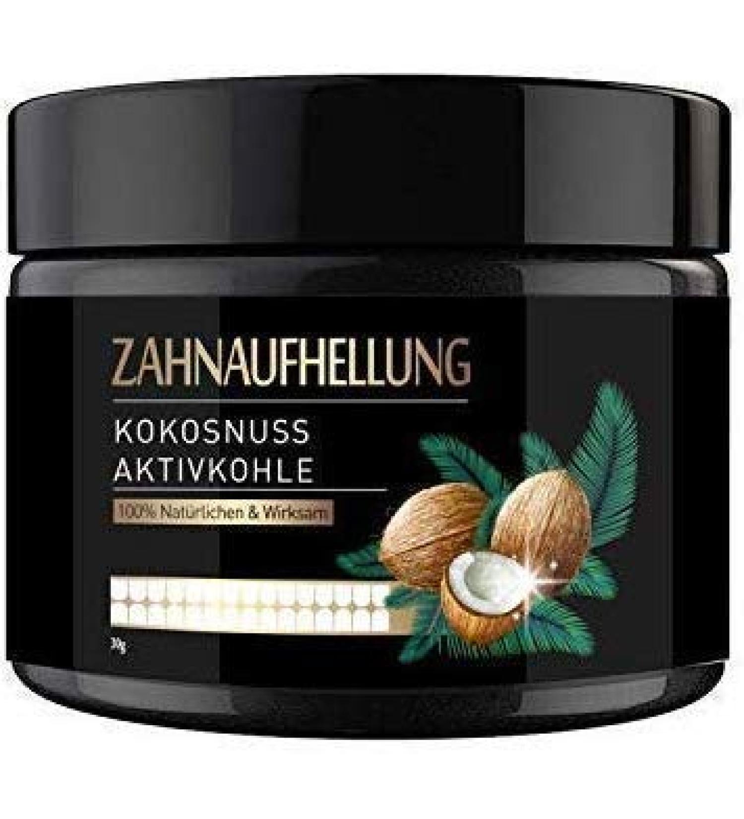 Natural Teeth Whitening Kit - Activated Charcoal Powder for Brighter Smile - Buy Online on GoSupps.com