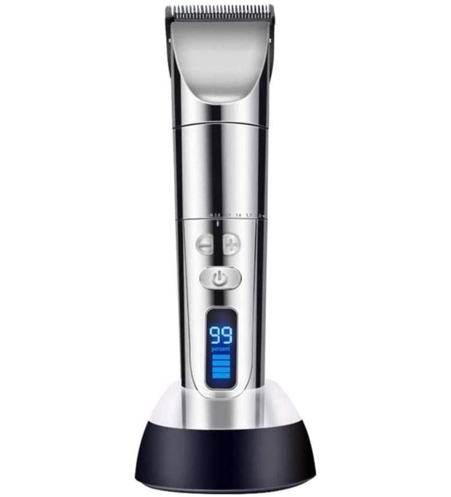 Professional Cordless Hair Clippers for Men | Titanium & Ceramic 3 Speed Settings & LCD Display - Perfect for Barbers - Buy Online on GoSupps.com