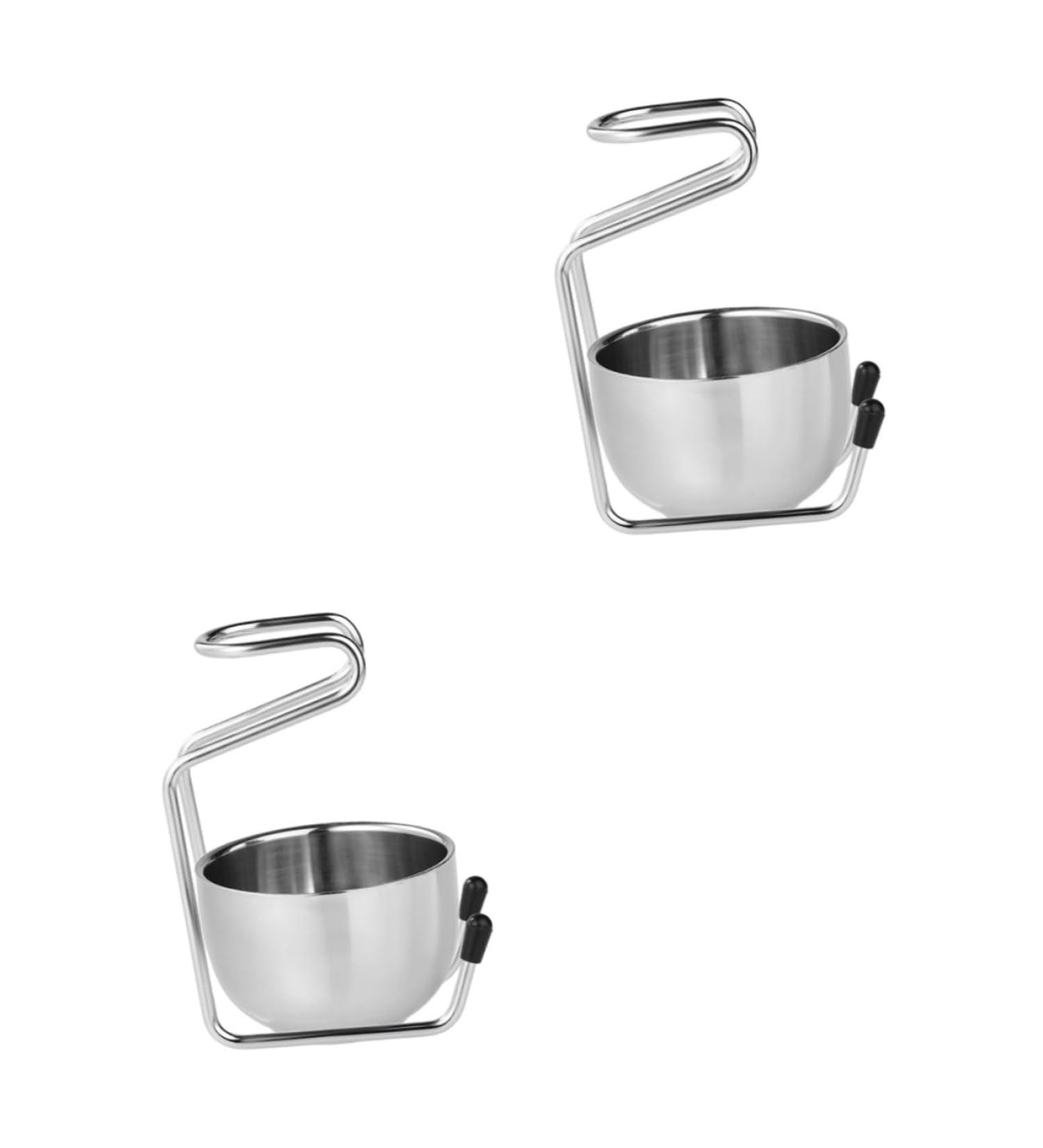 Minkissy 2-Piece Stainless Steel Shaving Brush Holder - Perfect Gift for Friends | Durable Razor Storage Solution - Buy Online on GoSupps.com