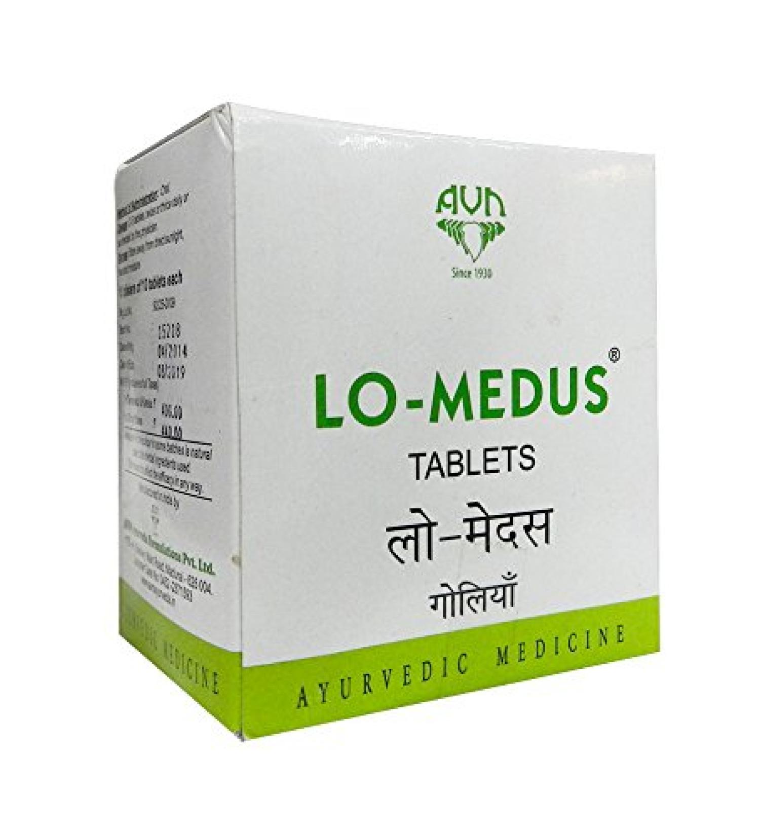 AVN Ayurveda Lo-Medus 100 Tablets - Ayurvedic Tablets