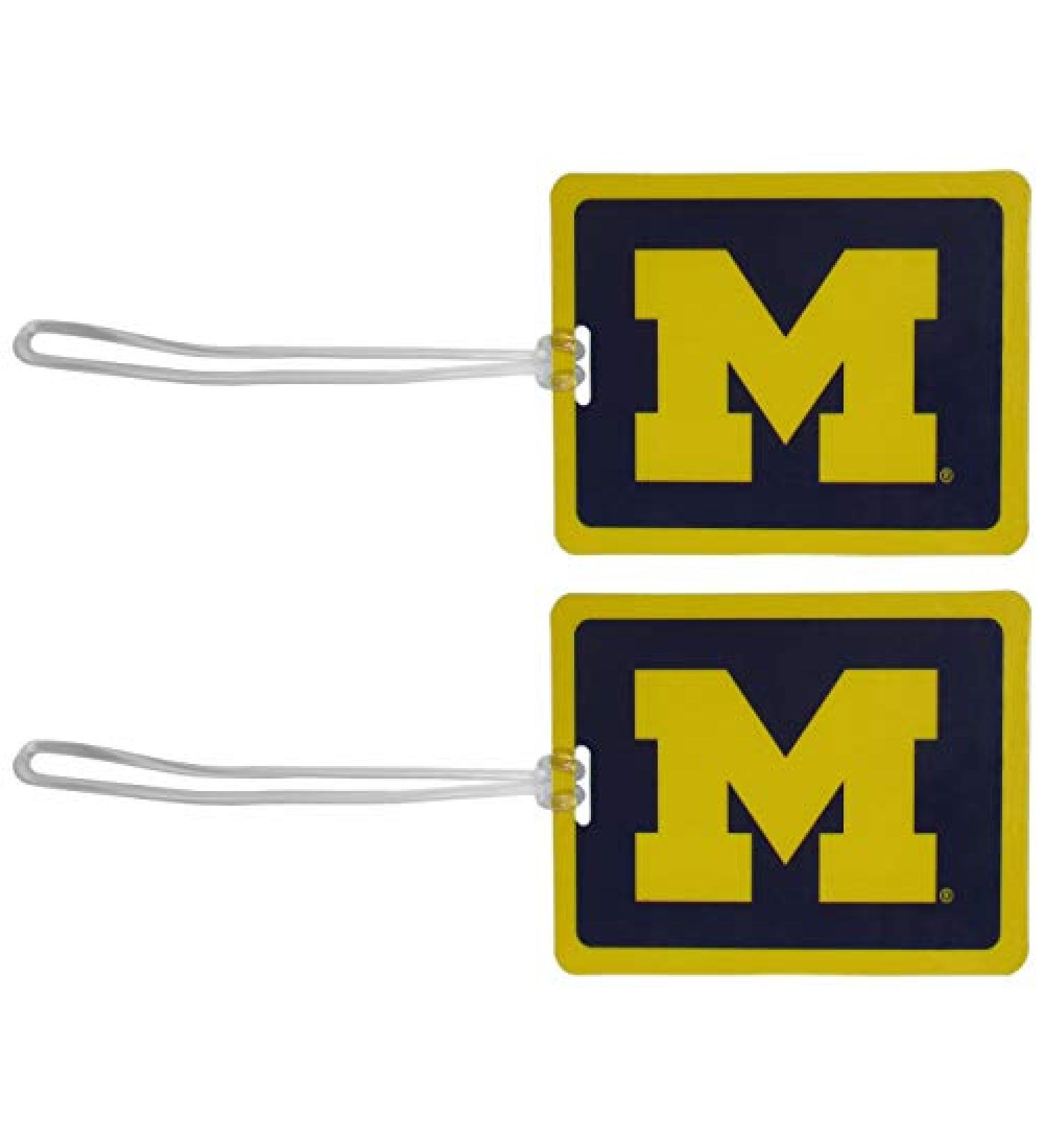 Siskiyou Sports NCAA Unisex Vinyl Luggage Tag  2pk Michigan Wolverines One Size Blue - Buy Online on GoSupps.com
