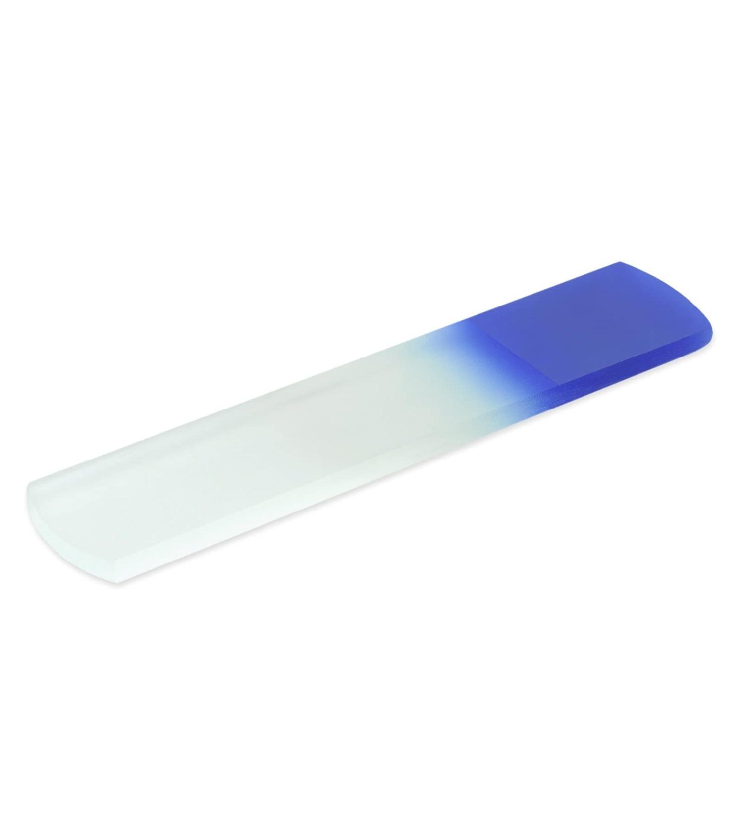 Handmade Czech Tempered Glass Foot Scrubber | Corn & Dead Skin Remover | Pedicure Rasp | Cyan Blue - Buy Online on GoSupps.com