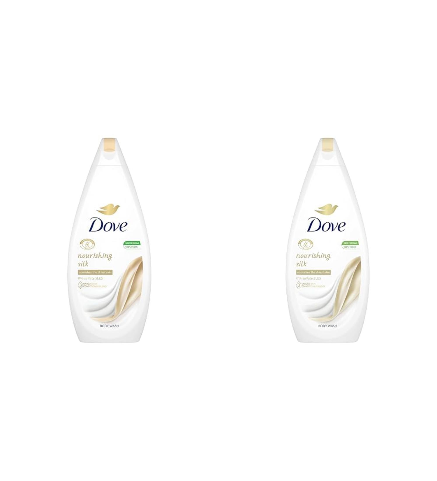 Dove Nourishing Silk Body Wash microbiome-Gentle for softer smoother skin after one shower 720 ml (Pack of 2) Mild 720 ml (Pack of 2) - Buy Online on GoSupps.com