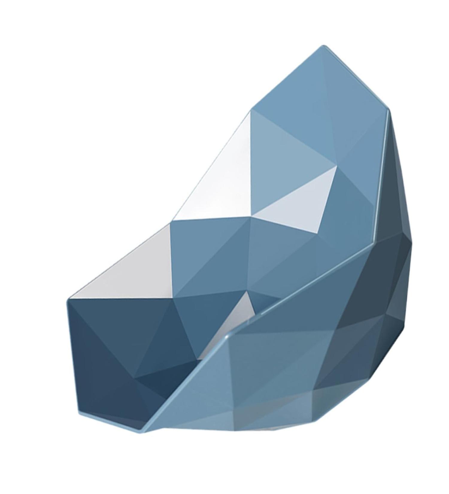 Cabilock Fruit Serving 2 Pcs Fruit Tray Ice Cream Decor Centerpiece Bowl Bowls Salad Glass Bowl Plastic Counter re-usable 28X28X12.5cmx2pcs Bluex2pcs - Buy Online on GoSupps.com