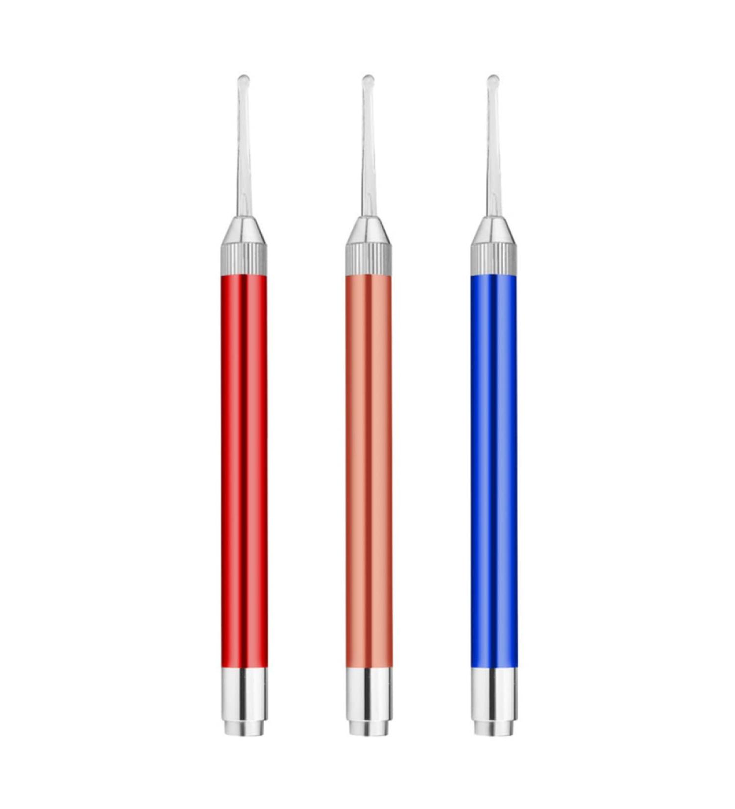 3pcs Children's Earwax Removal Kit - Luminous LED Golden Spoon & Red Scraper - Health & Clean Tool Gift - Assorted Colors - 17.8x1cm - Buy Online on GoSupps.com