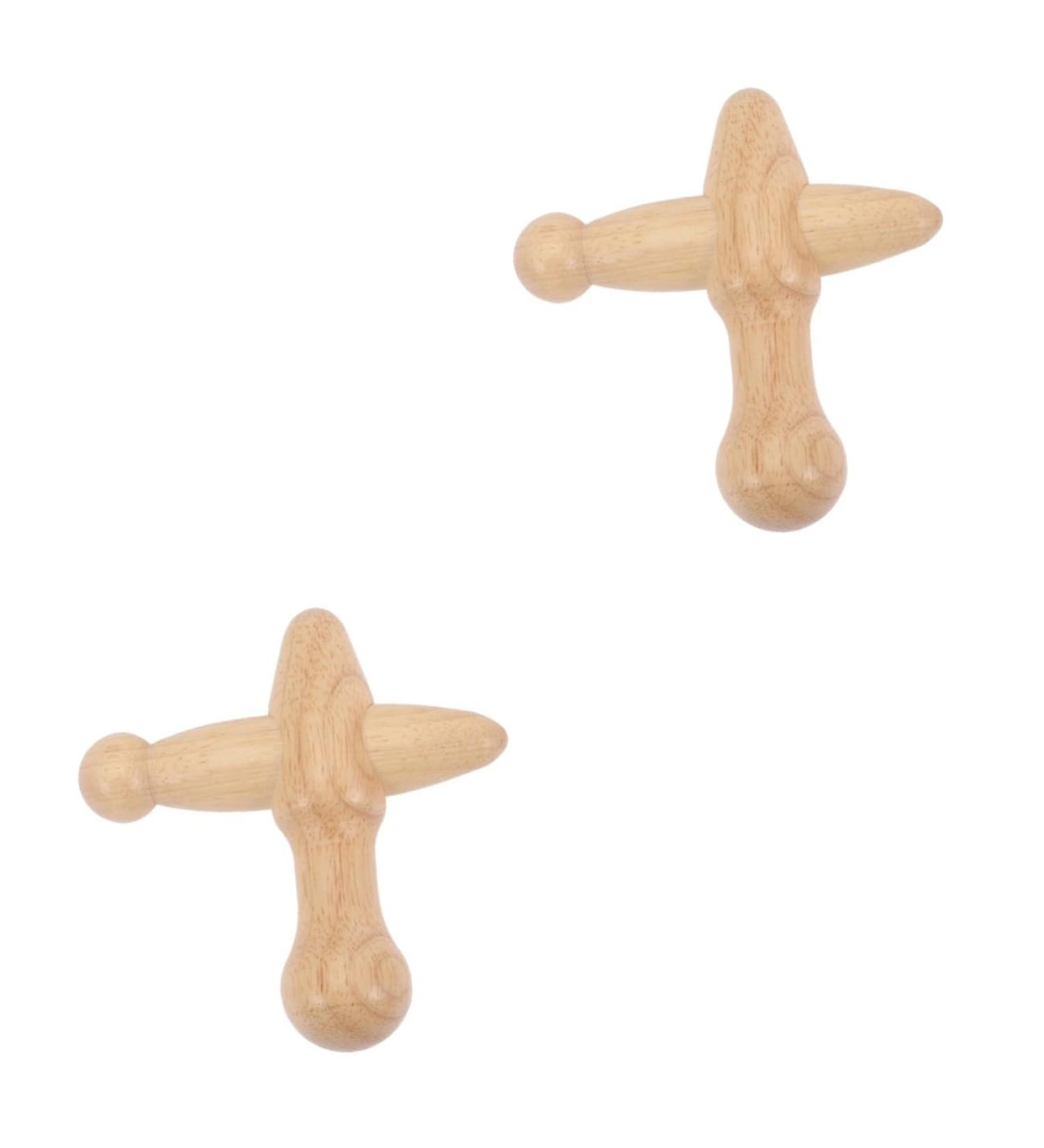 Healeved 2-in-1 Wooden Foot & Face Massage Device - Self-Massage Hook Trigger-Point Tool for Ultimate Relaxation - Buy Online on GoSupps.com