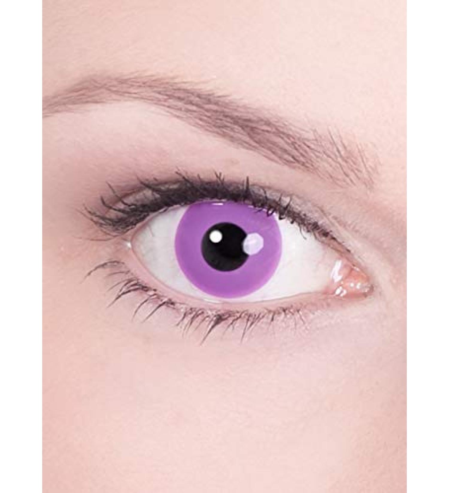 Purple Motif Annual Contact Lens with Prescription -1.0 Diopter | Perfect for Halloween & Costume Parties - Buy Online on GoSupps.com