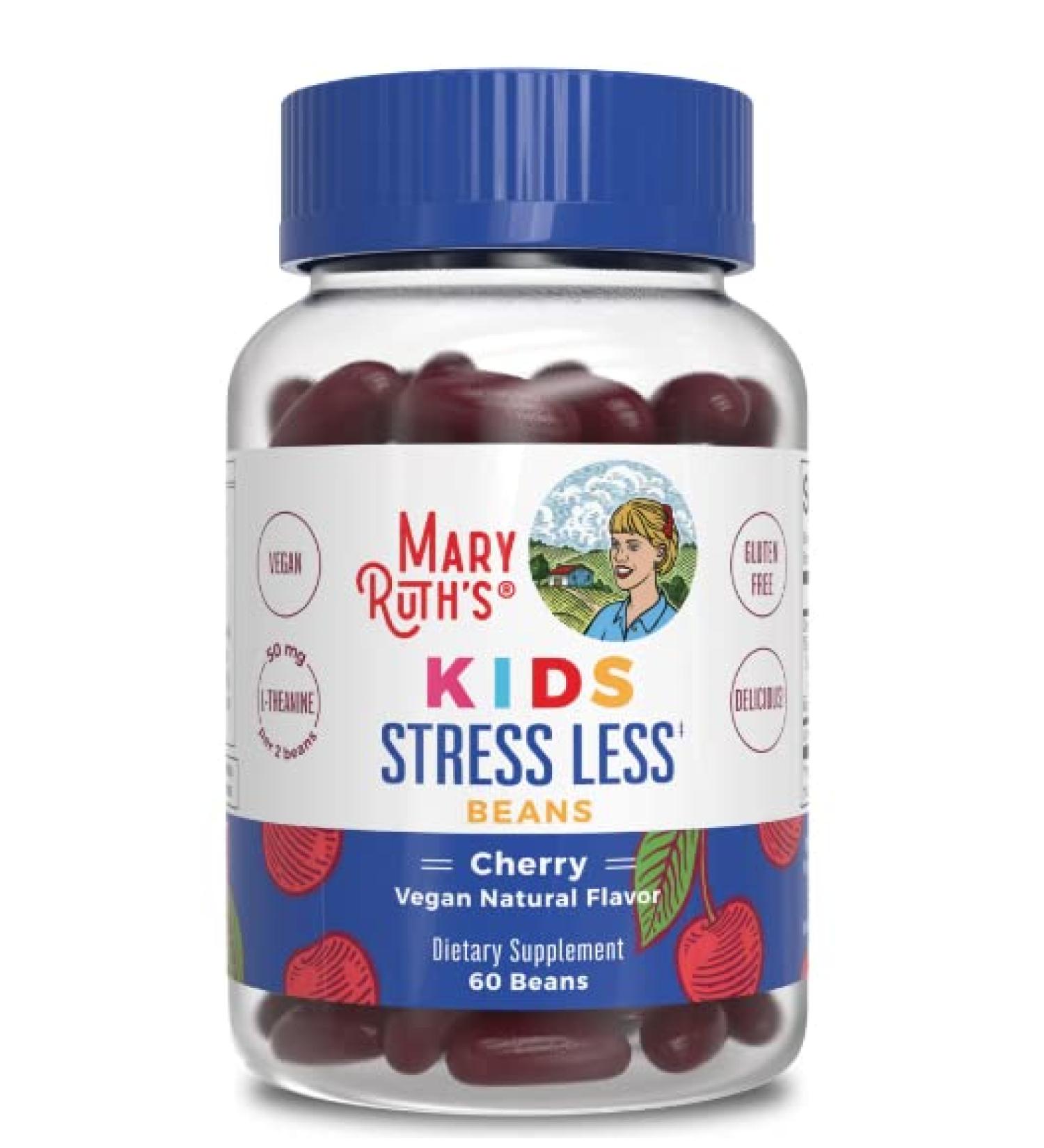 MaryRuth's Stress Relief Vita-Beans for Kids | Calm & Relaxation Support with Magnesium Citrate & L-Theanine | Vegan & Non-GMO | 60 Count - Buy Online on GoSupps.com