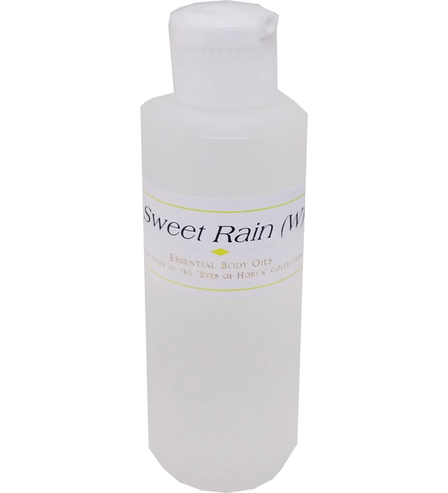 Sweet Rain Scented Body Oil Fragrance Flip Cap - Clear - 4 oz. - ID#117449 4 Fl Oz (Pack of 1)