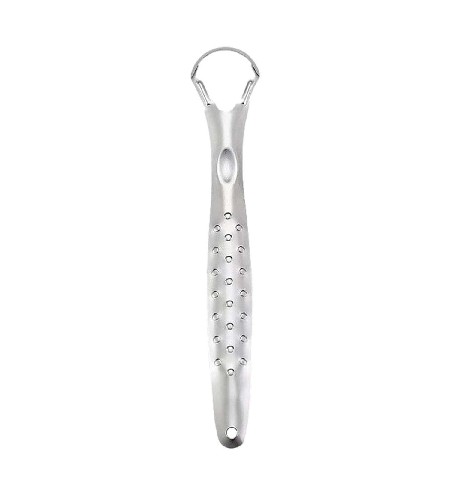 Buy Wukesify Metal Tongue Scrapers - Professional Oral Hygiene Tool Fresh Breath & Healthy Mouth - 2 Anti-Slip Stainless Steel Pieces - Buy Online on GoSupps.com