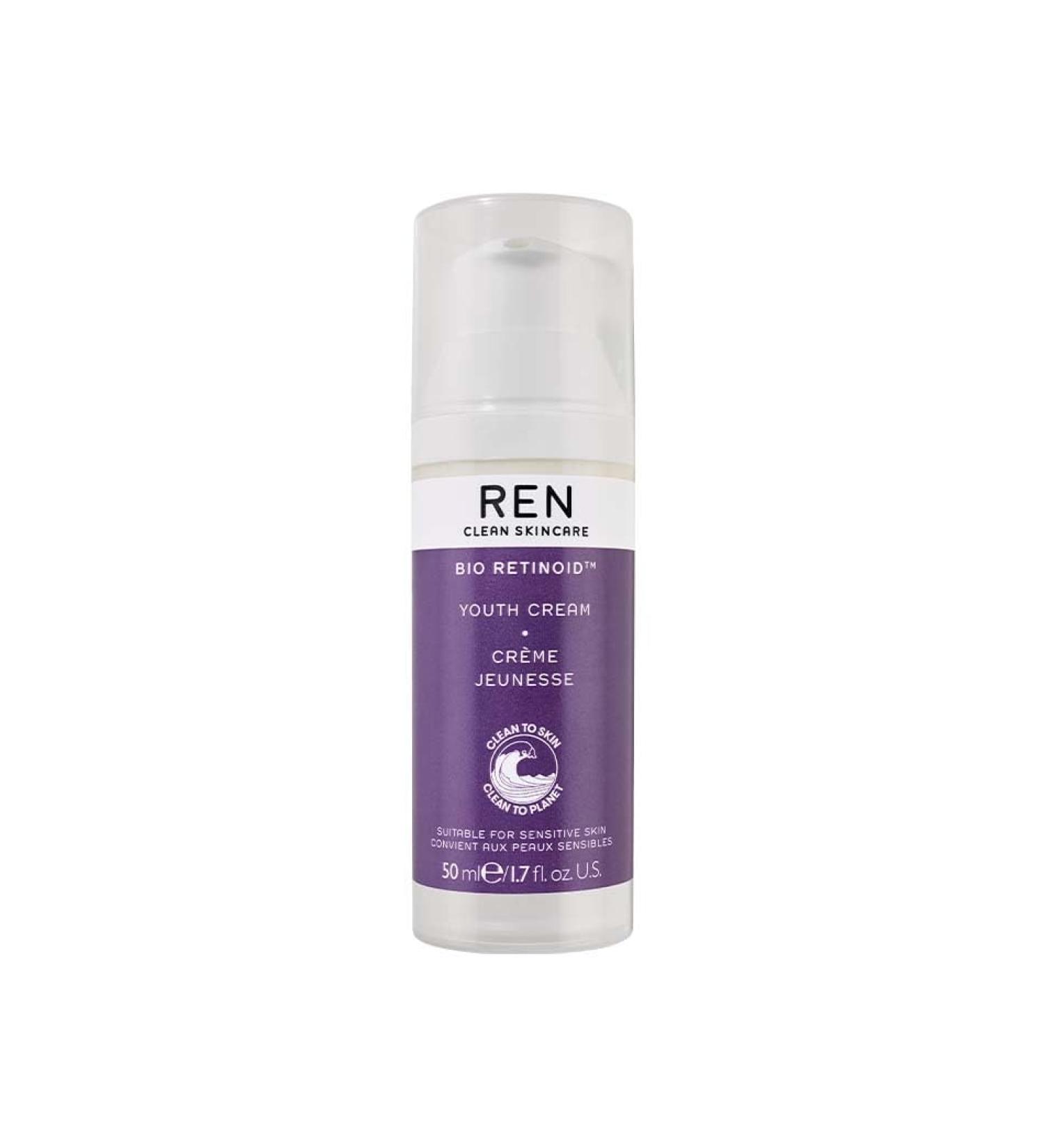 REN Bio Retinoid Youth Cream - Natural, Vegan & Cruelty-Free Face & Neck Cream - 1.7 Fl Oz - Sensitive Skin Friendly - Reduces Fine Lines & Wrinkles - Buy Online on GoSupps.com
