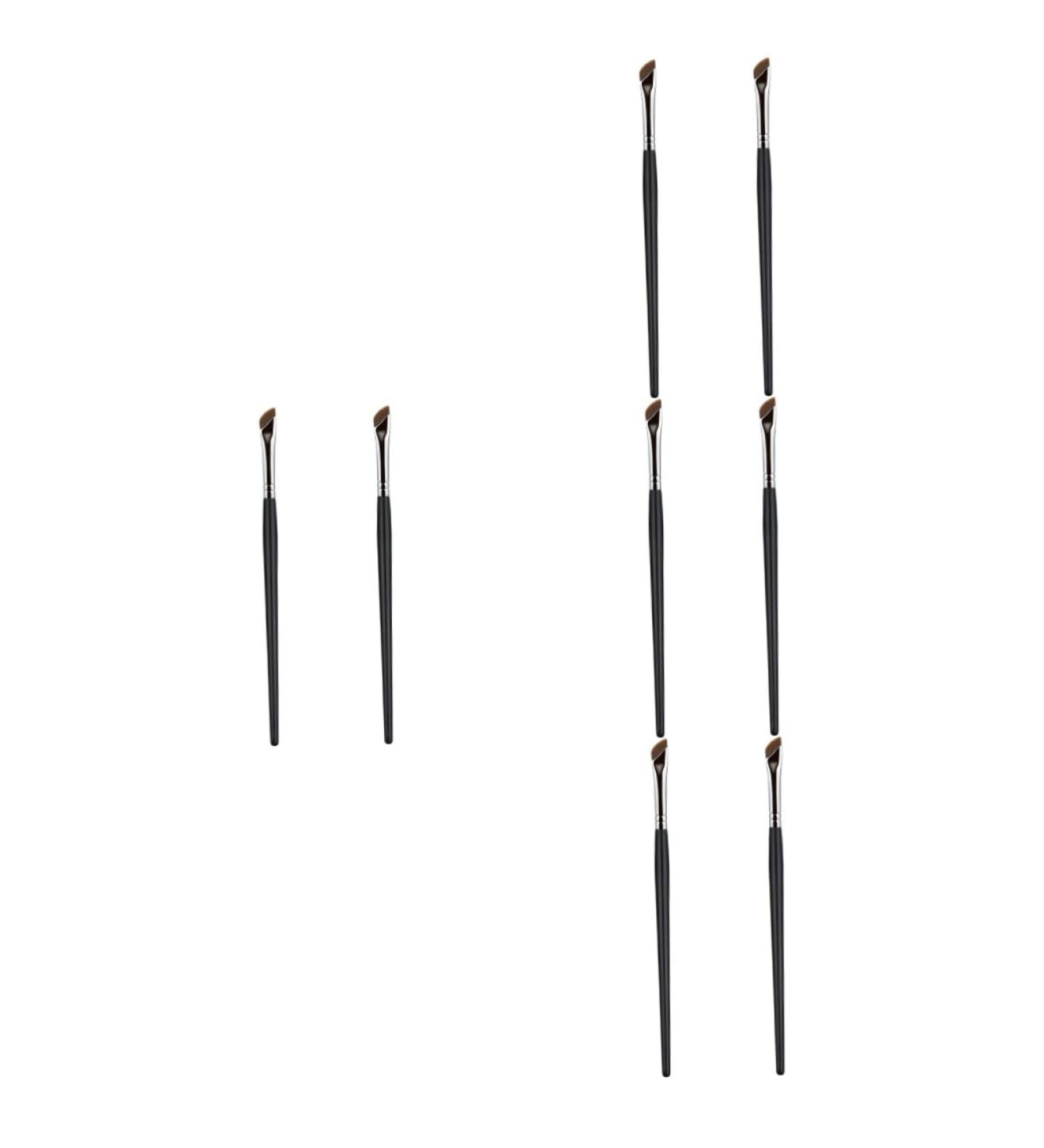 Baluue 8 Pcs Eyebrow Brush Portable Eyeliner Brush Thin Makeup Brush Flat Eyeliner Brush Angled Brush Wood - Buy Online on GoSupps.com