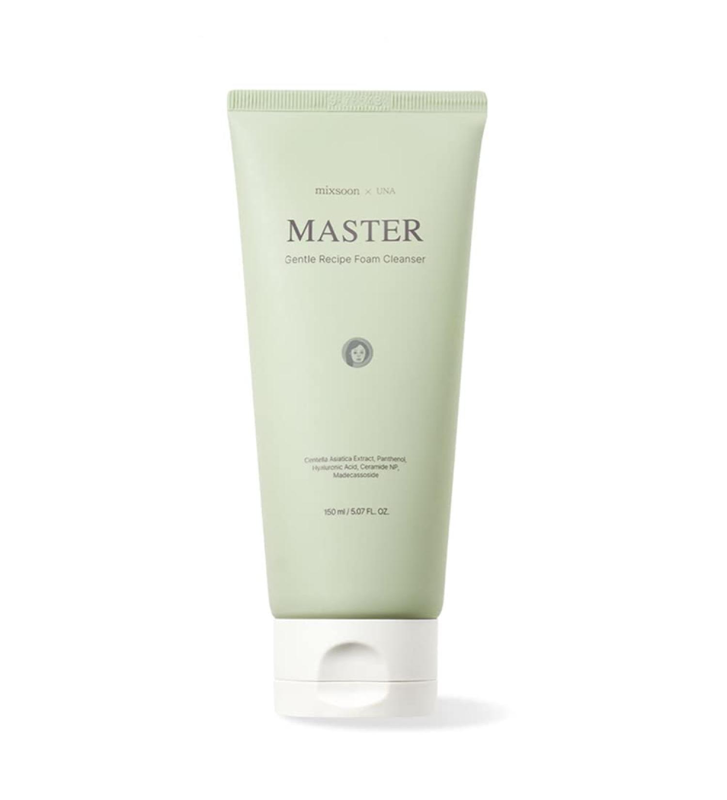 Mixsoon Master Gentle Recipe Foam Cleanser 5.07 fl oz | Mild Exfoliation for Dry, Sensitive Skin | Vegan & Cruelty-Free - Buy Online on GoSupps.com