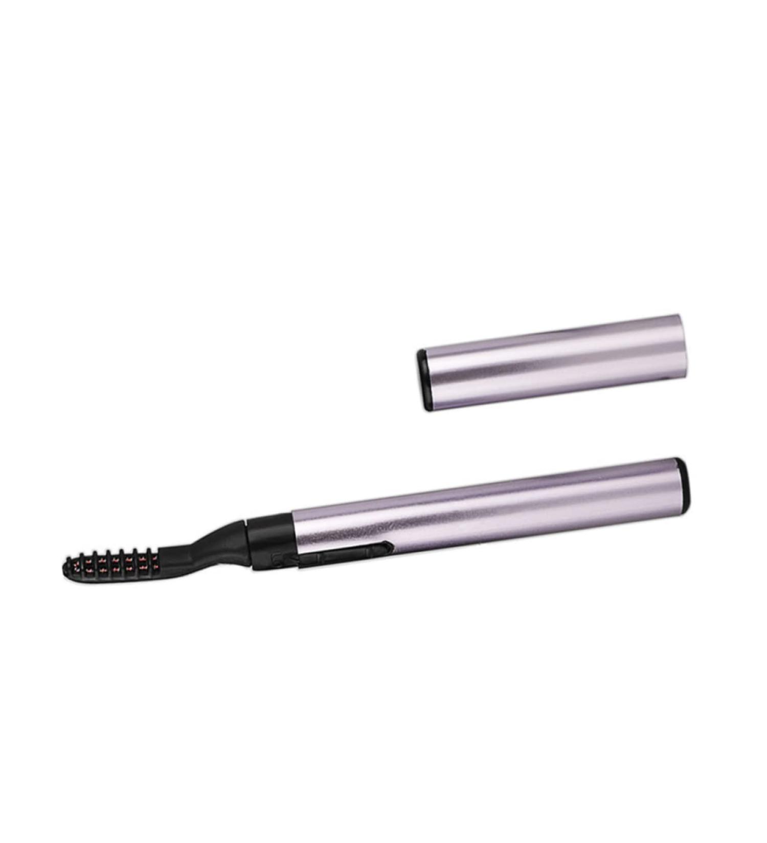 1pc Electric Heated Eyelash Curler - Battery Operated Hot Eyelash Curlers in Purple for Effortless Curling | International Shipping Available - Buy Online on GoSupps.com