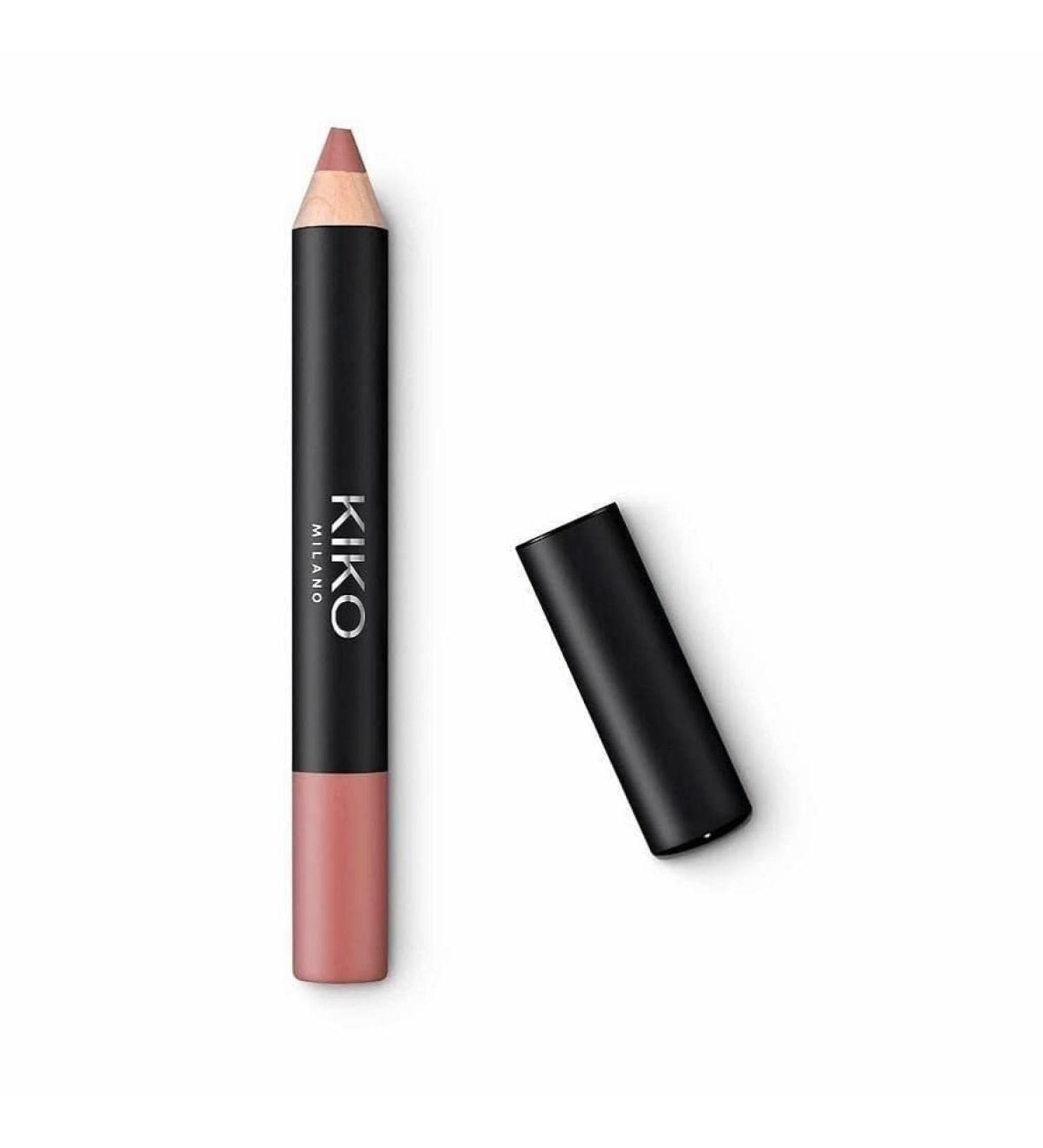 Kiko MILANO - Smart Fusion Matte Lip Crayon 02 On-the-go pencil lip gloss Mauve Rose